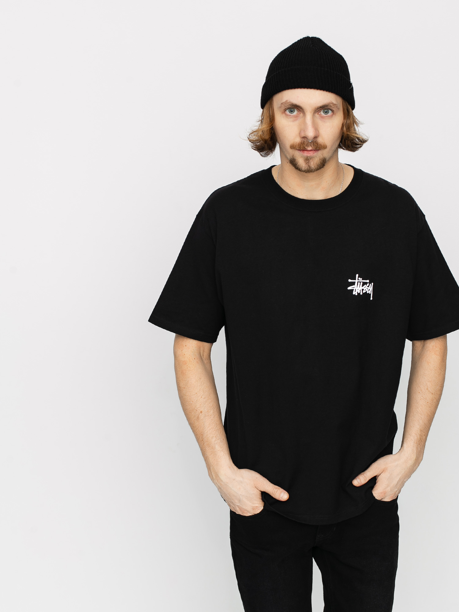 T-shirt Stussy Basic Stussy (black)