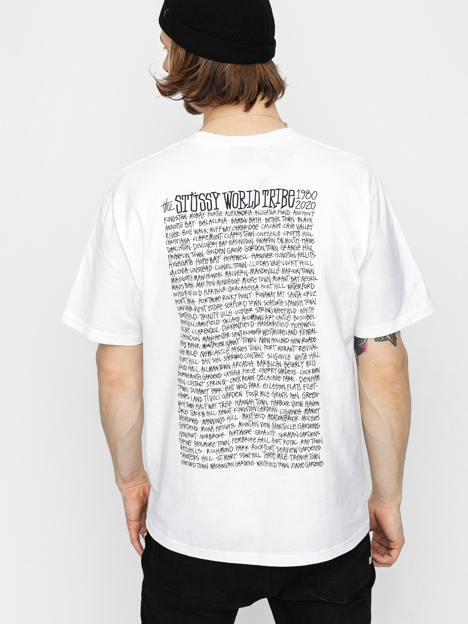 T-shirt Stussy Jamaica World Tribe (white)