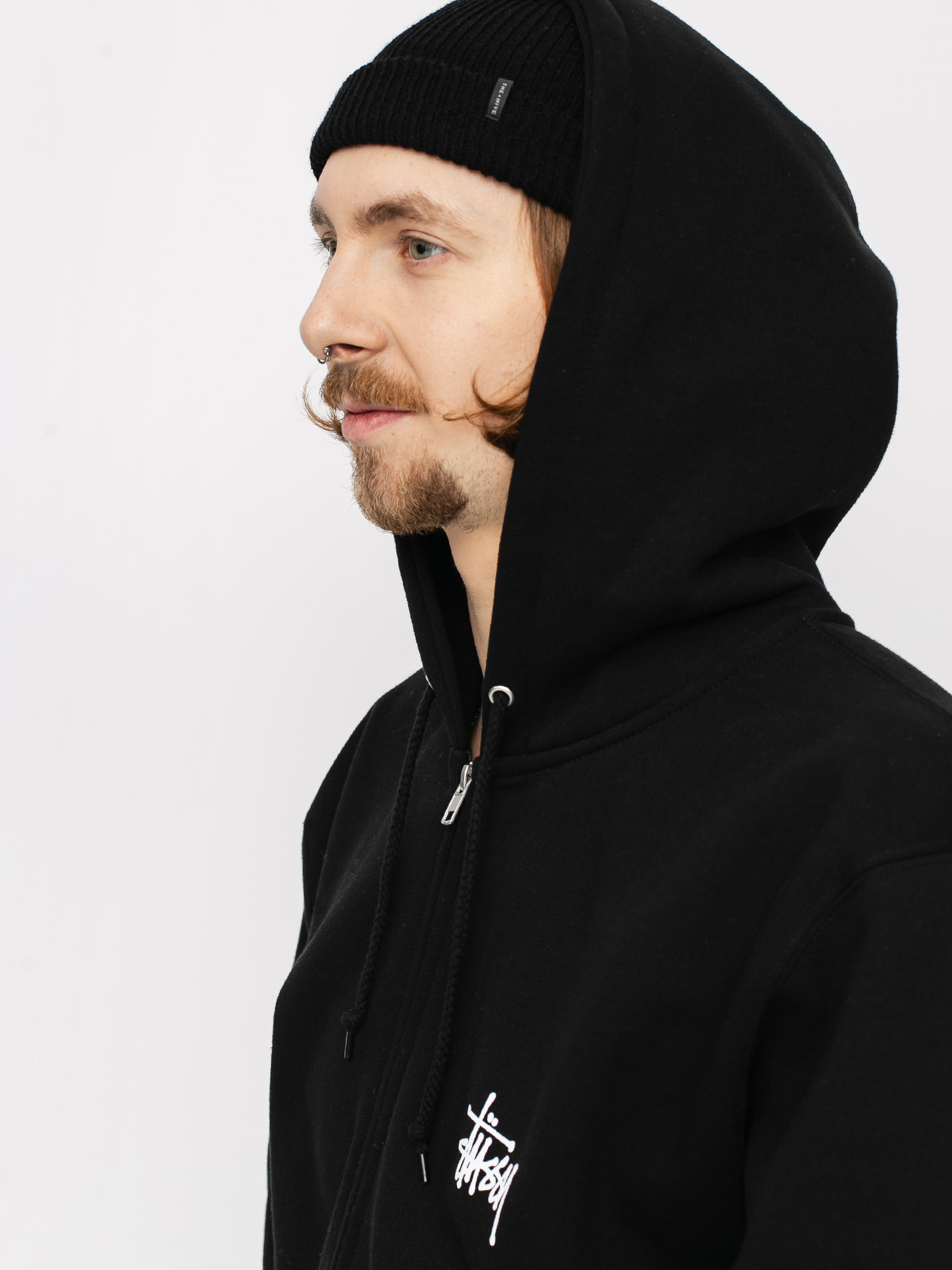 Bluza z kapturem Stussy Basic Stussy ZHD (black)
