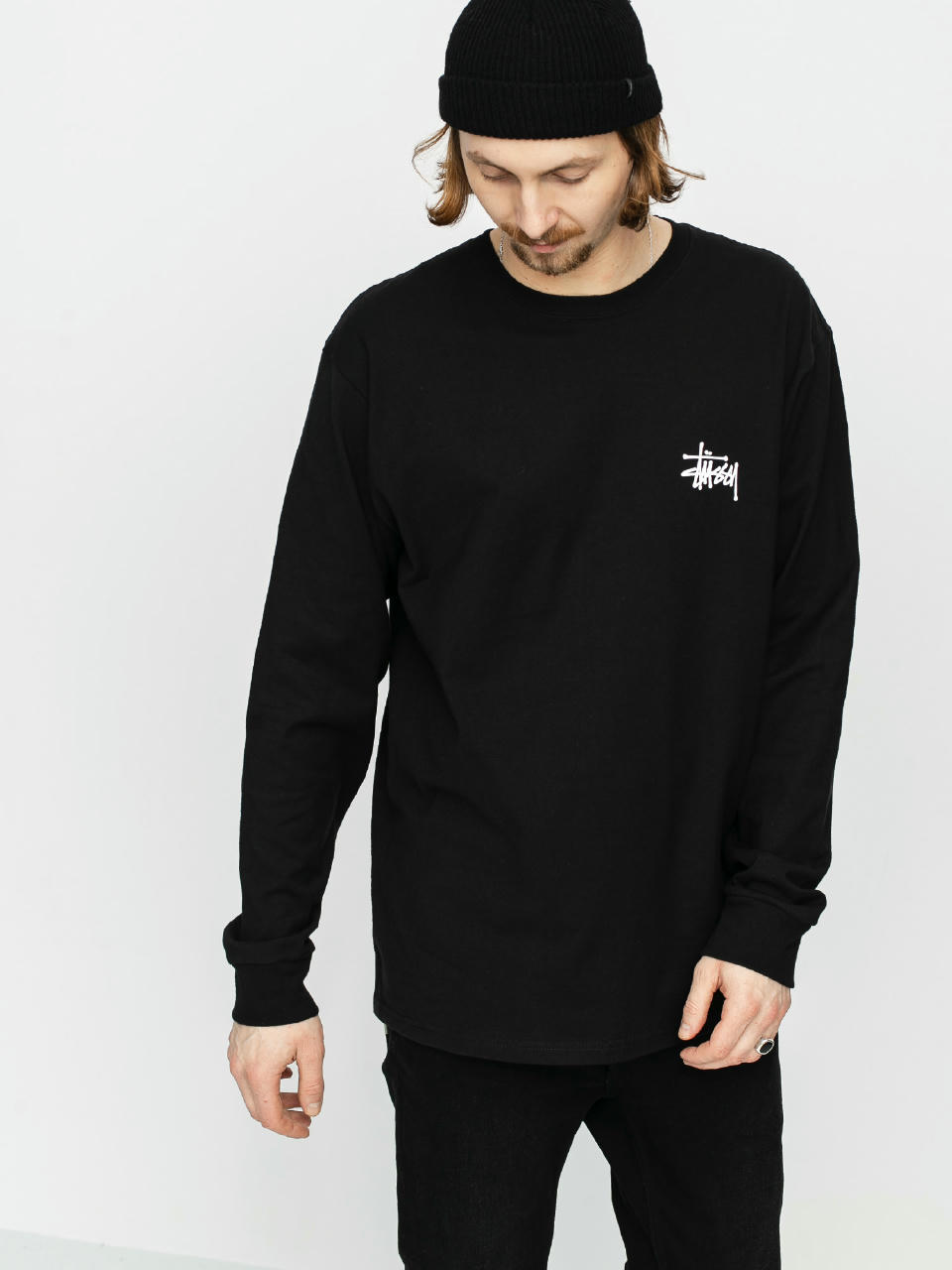 Longsleeve Stussy Basic Stussy (black)