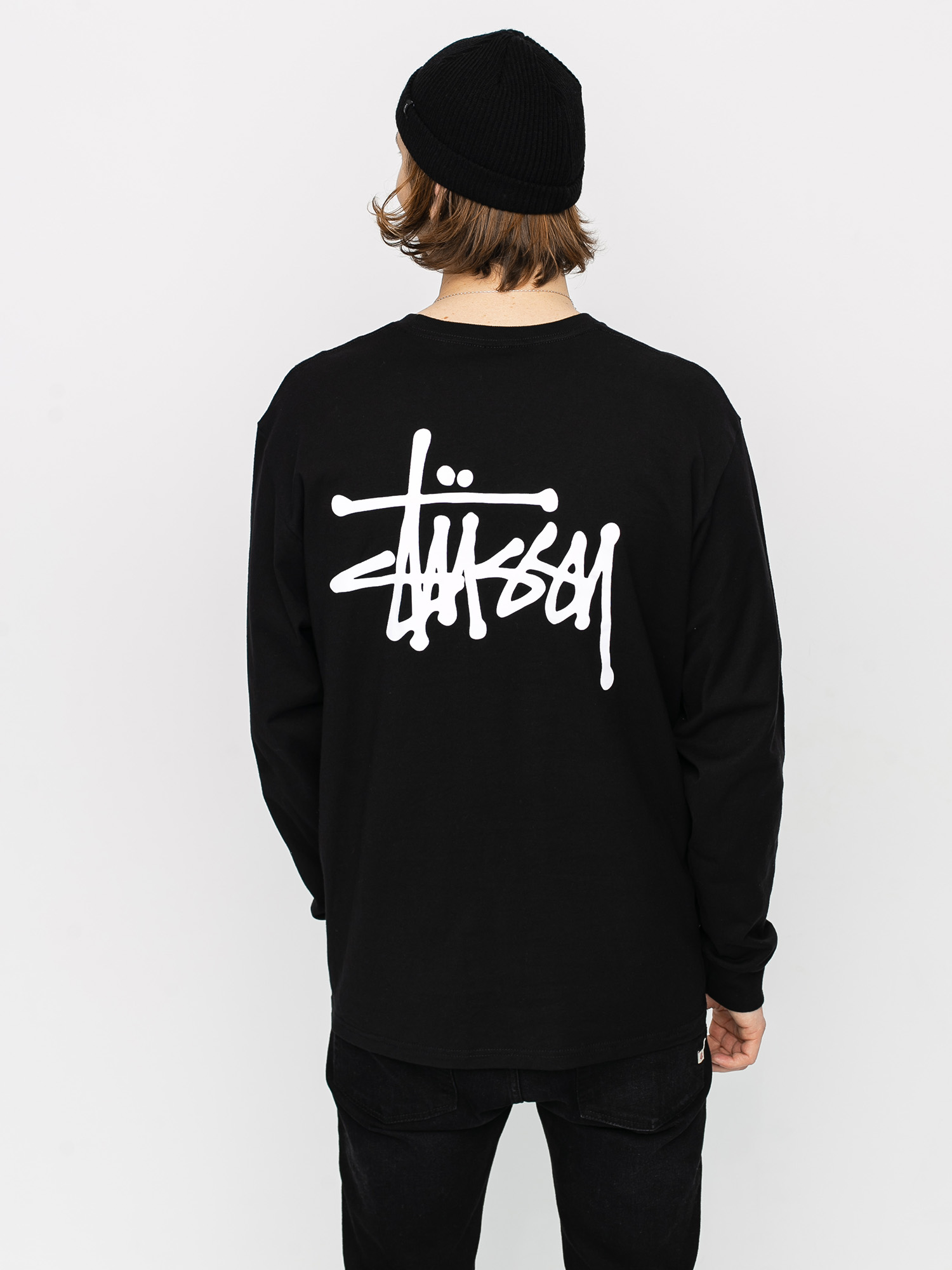 Longsleeve Stussy Basic Stussy - czarny (black)