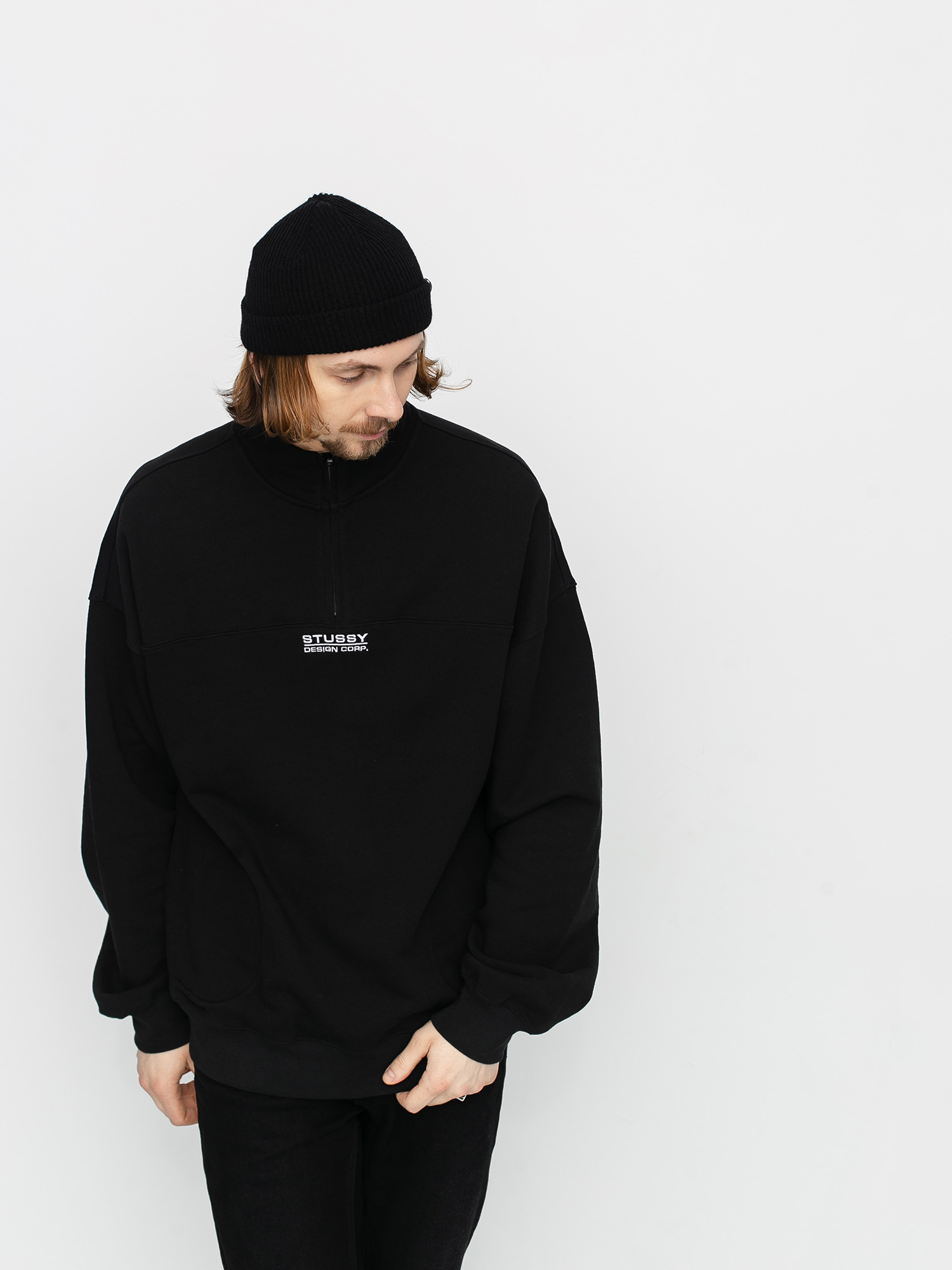 Bluza Stussy Mock Neck (black)