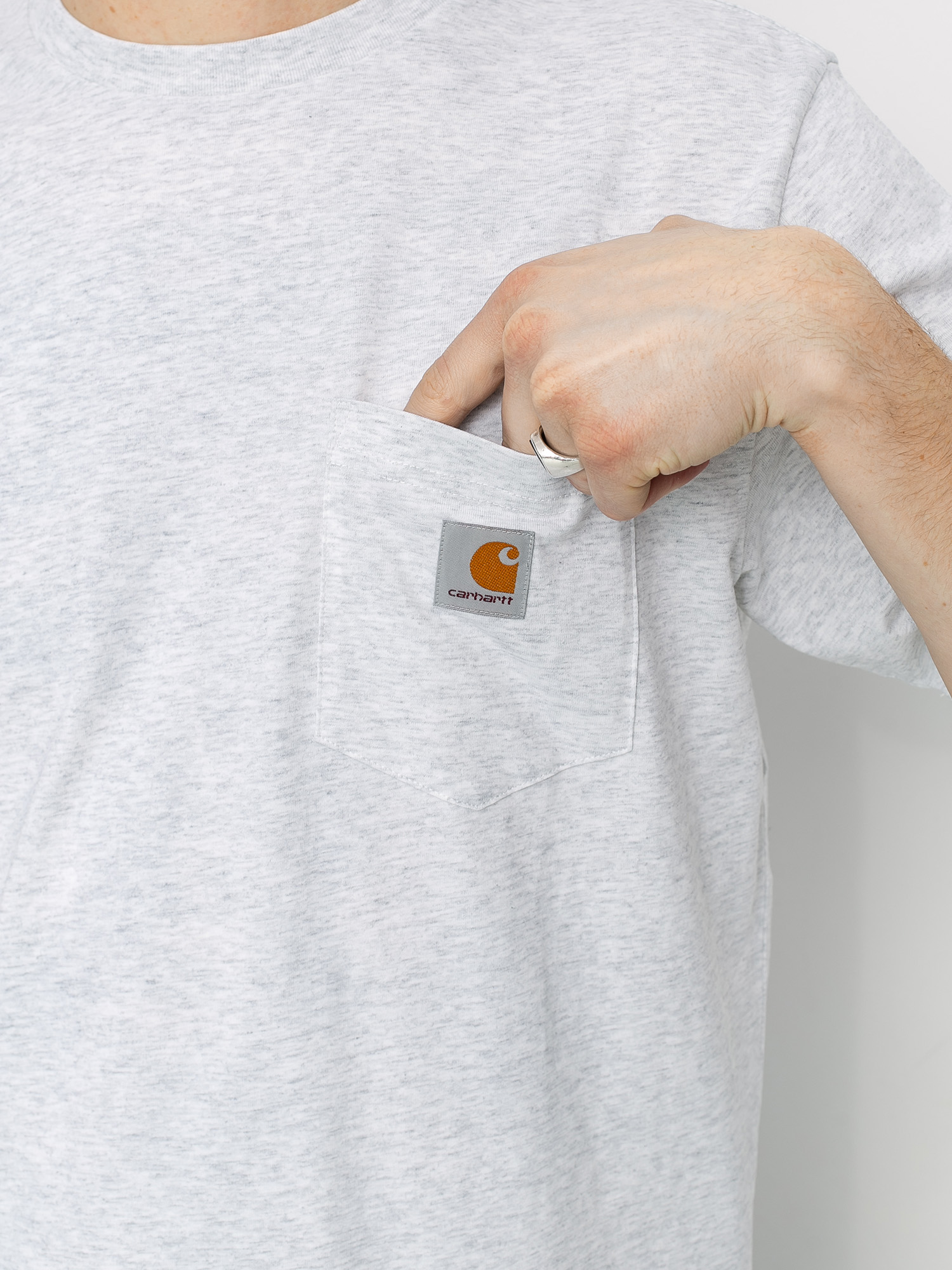 T-shirt Carhartt WIP Pocket (ash heather)