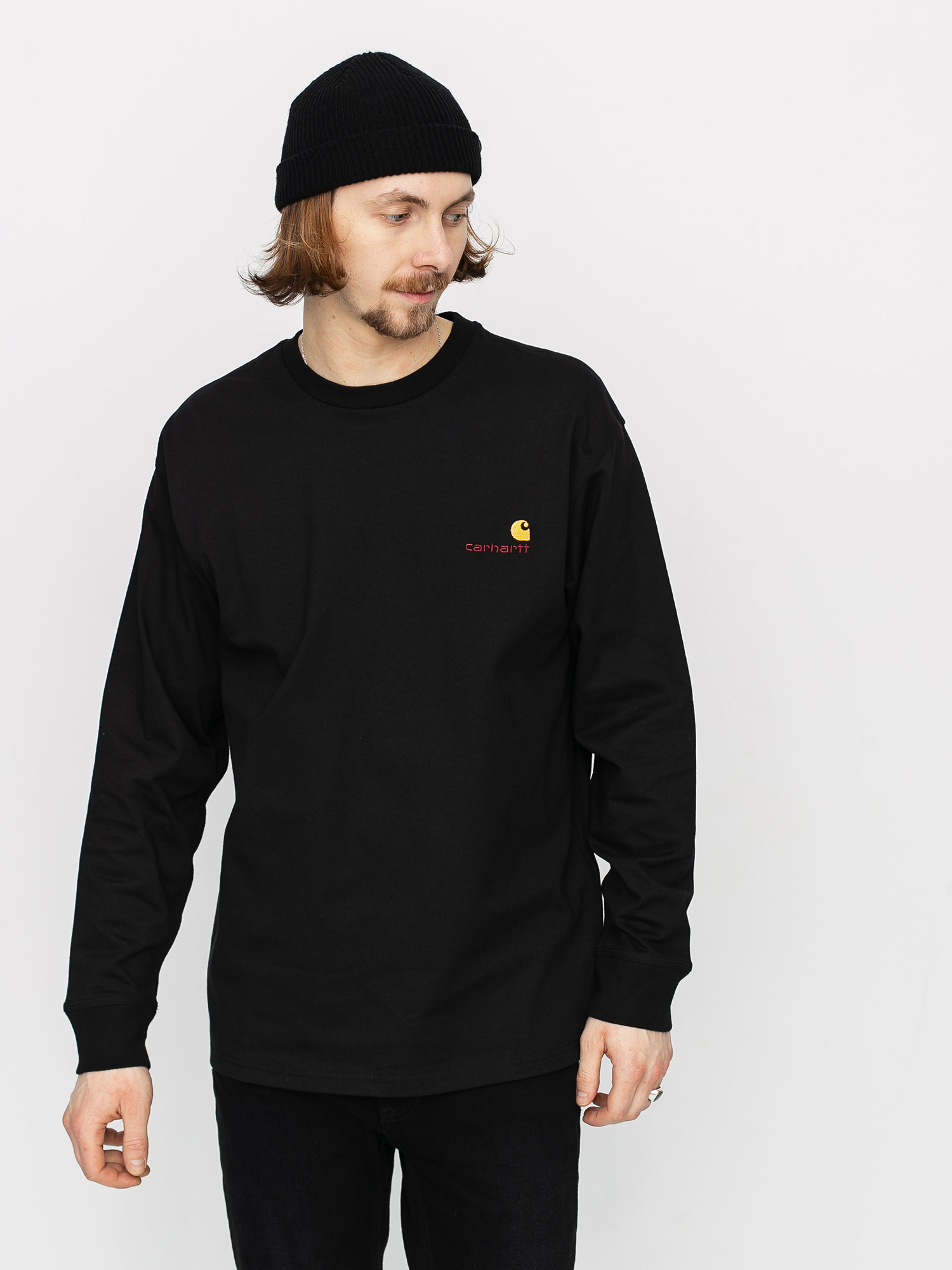 Longsleeve Carhartt WIP American Script (black)