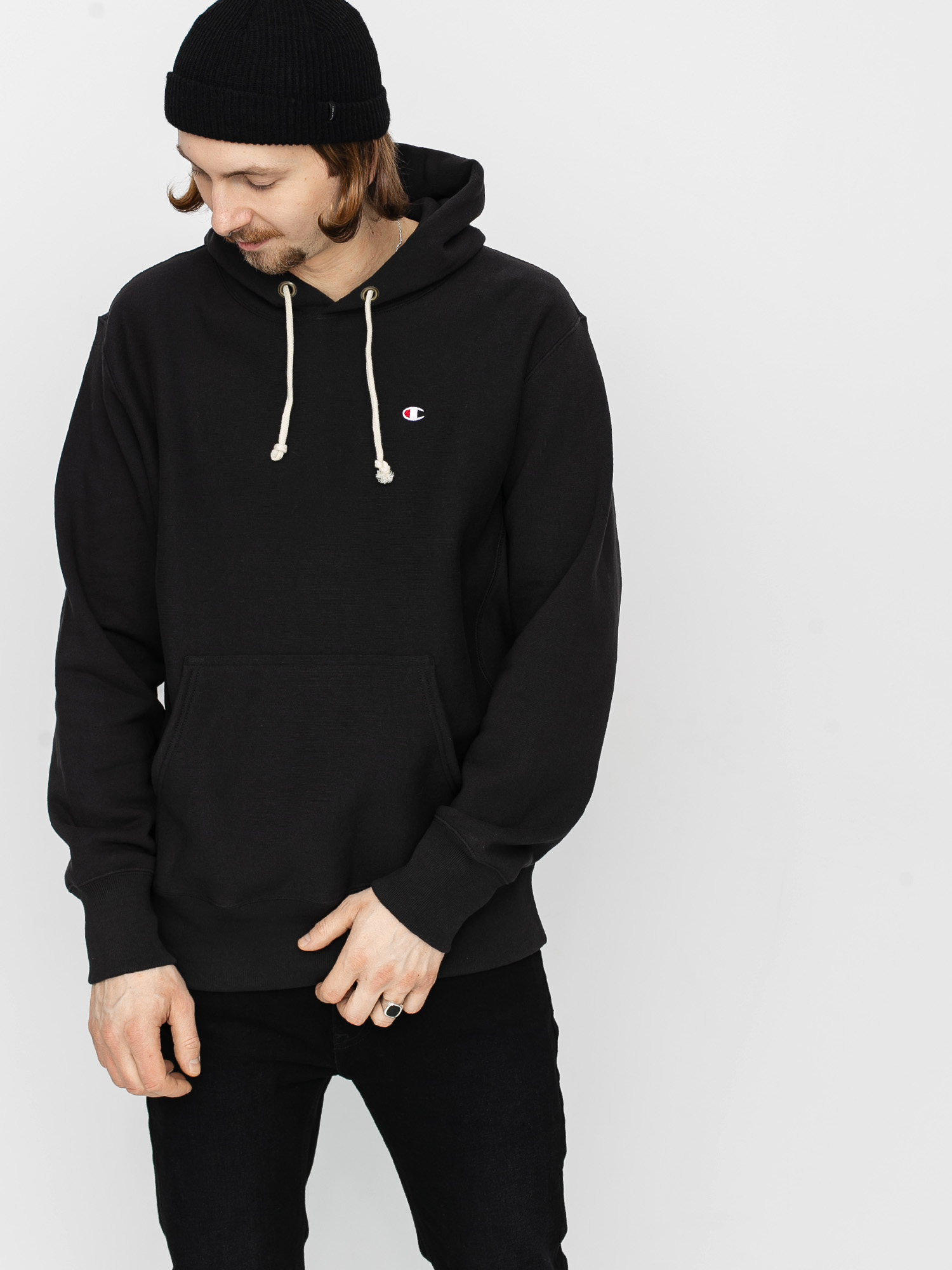 Bluza z kapturem Champion Premium Sweatshirt HD 214675 (nbk)