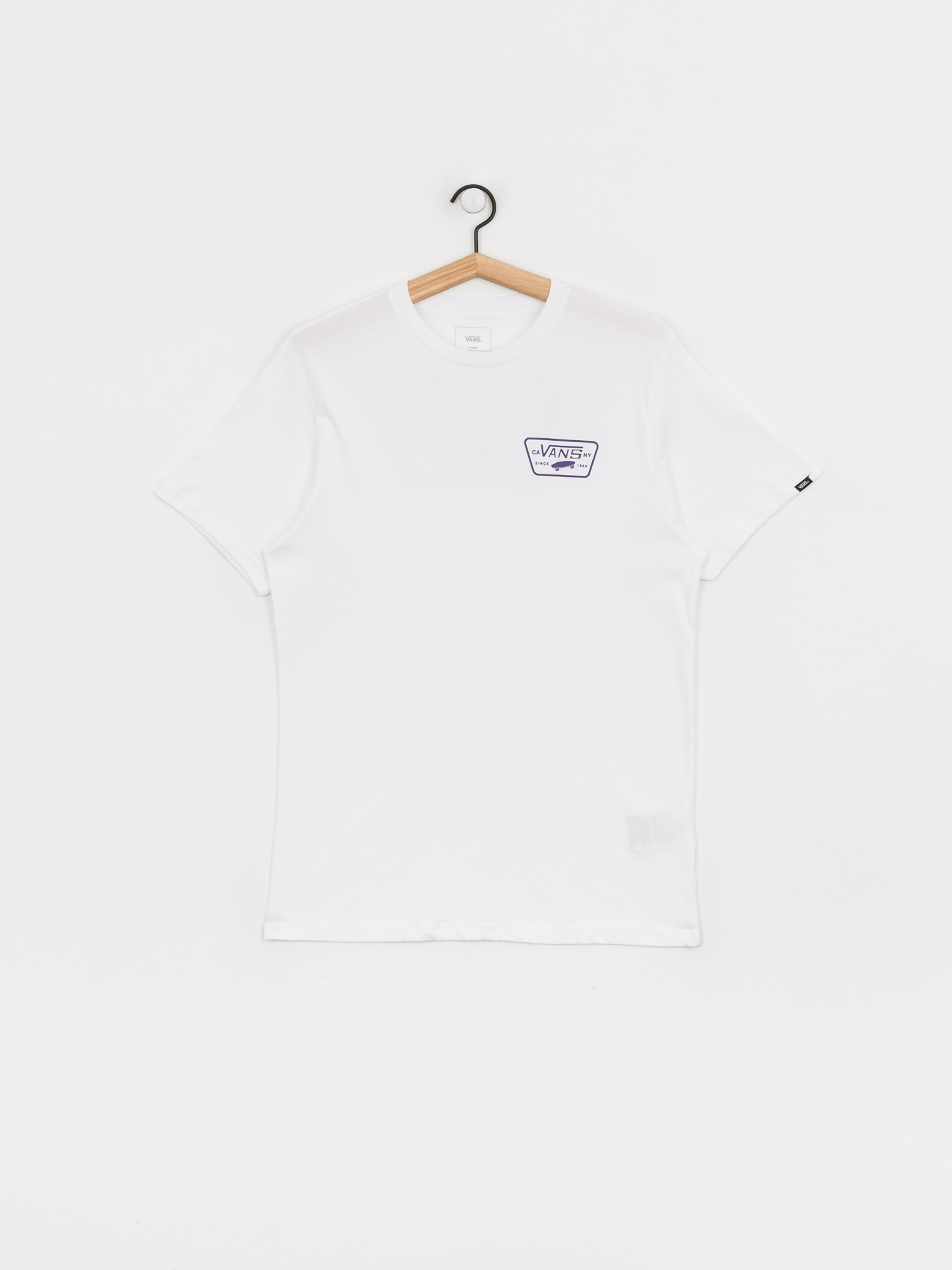 T-shirt Vans Full Patch Back (white/heliotrope)