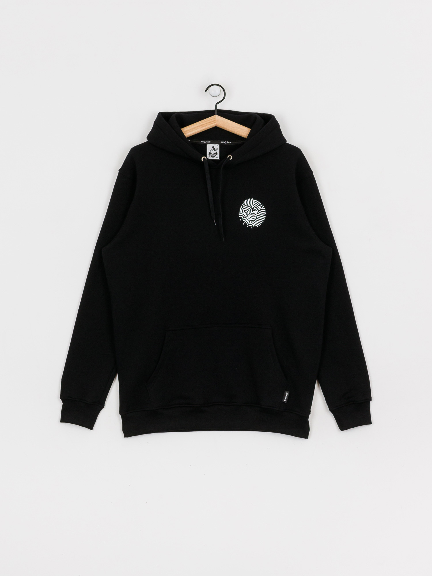 Bluza z kapturem Nervous Ribbons HD (black)