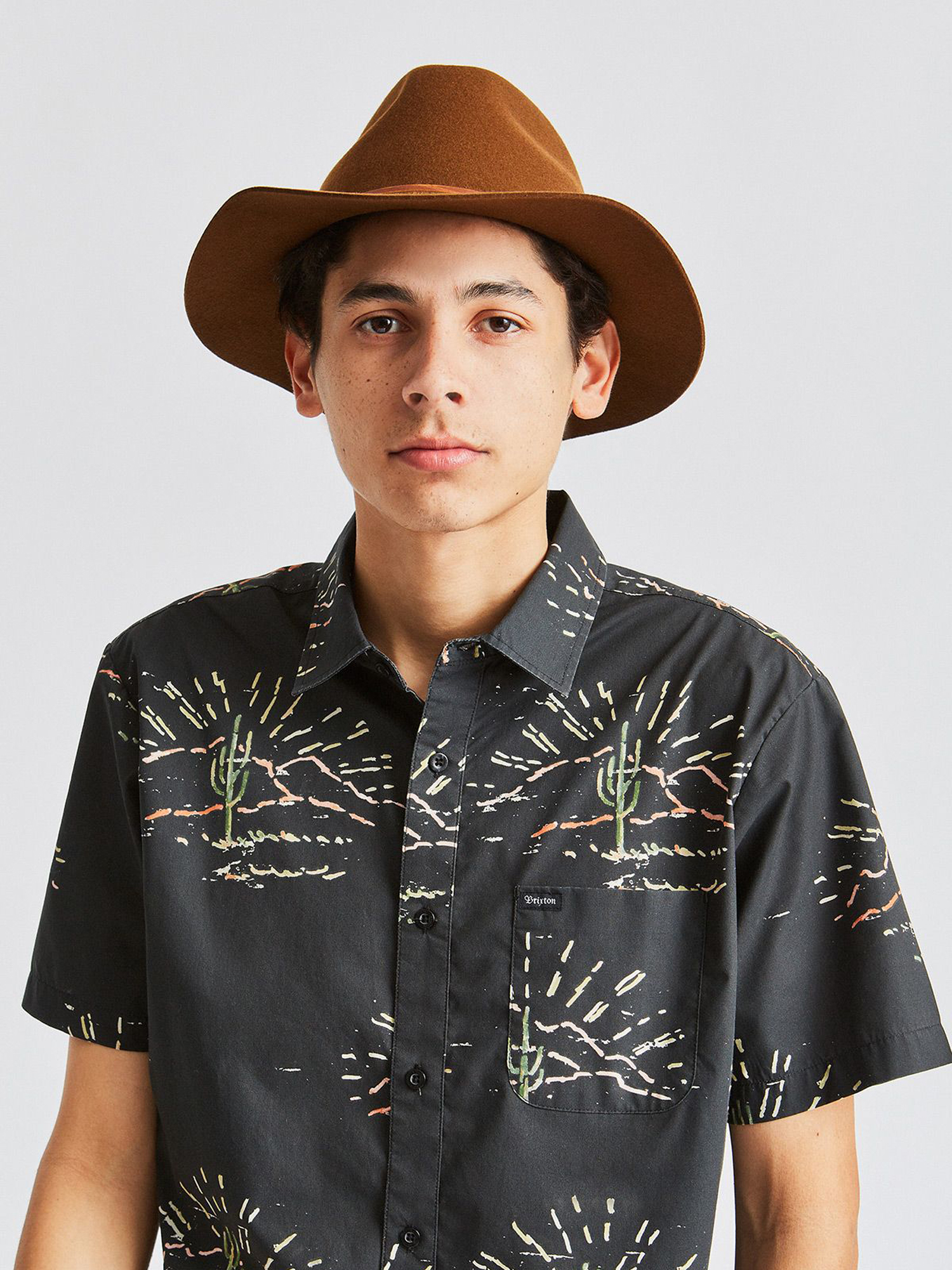 Kapelusz Brixton Wesley Fedora (coffee)