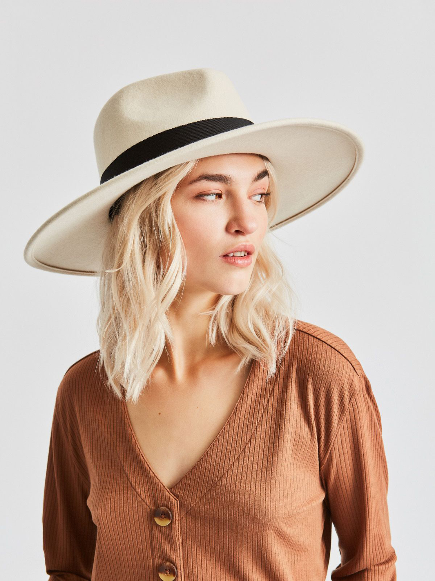 Kapelusz Brixton Joanna Felt Hat Wmn (dove/black)