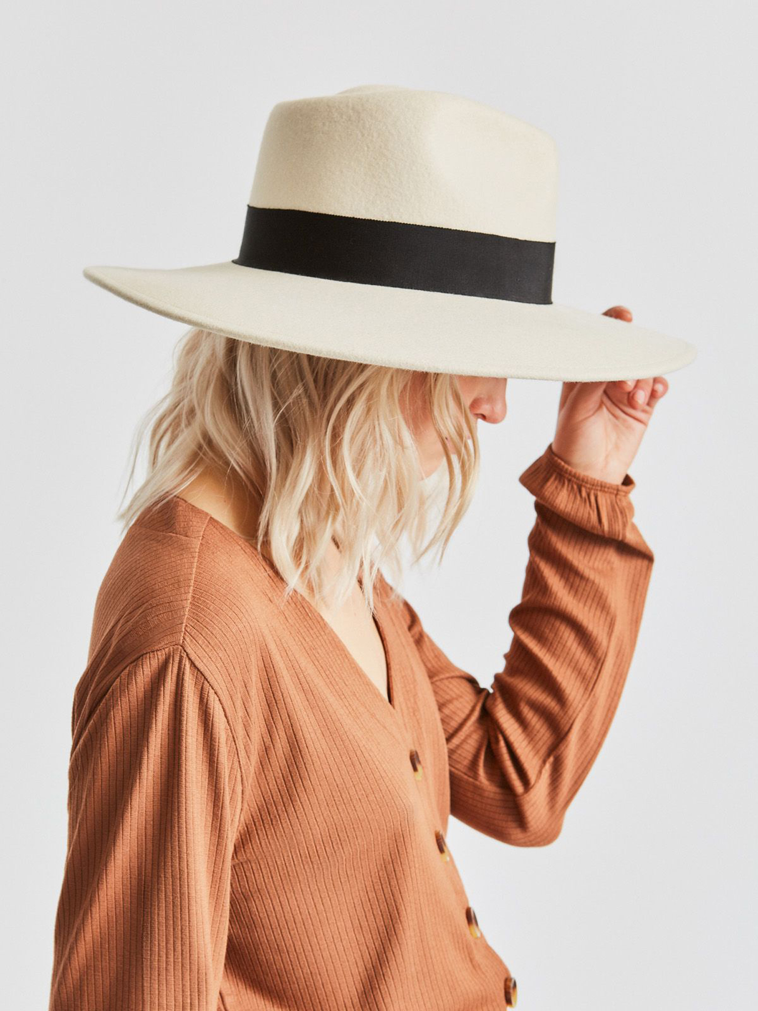 Kapelusz Brixton Joanna Felt Hat Wmn (dove/black)