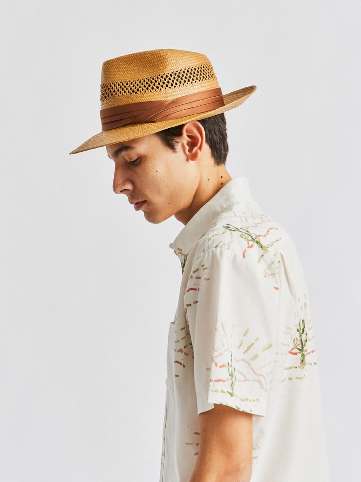 Kapelusz Brixton Goodman Straw Fedora (copper)