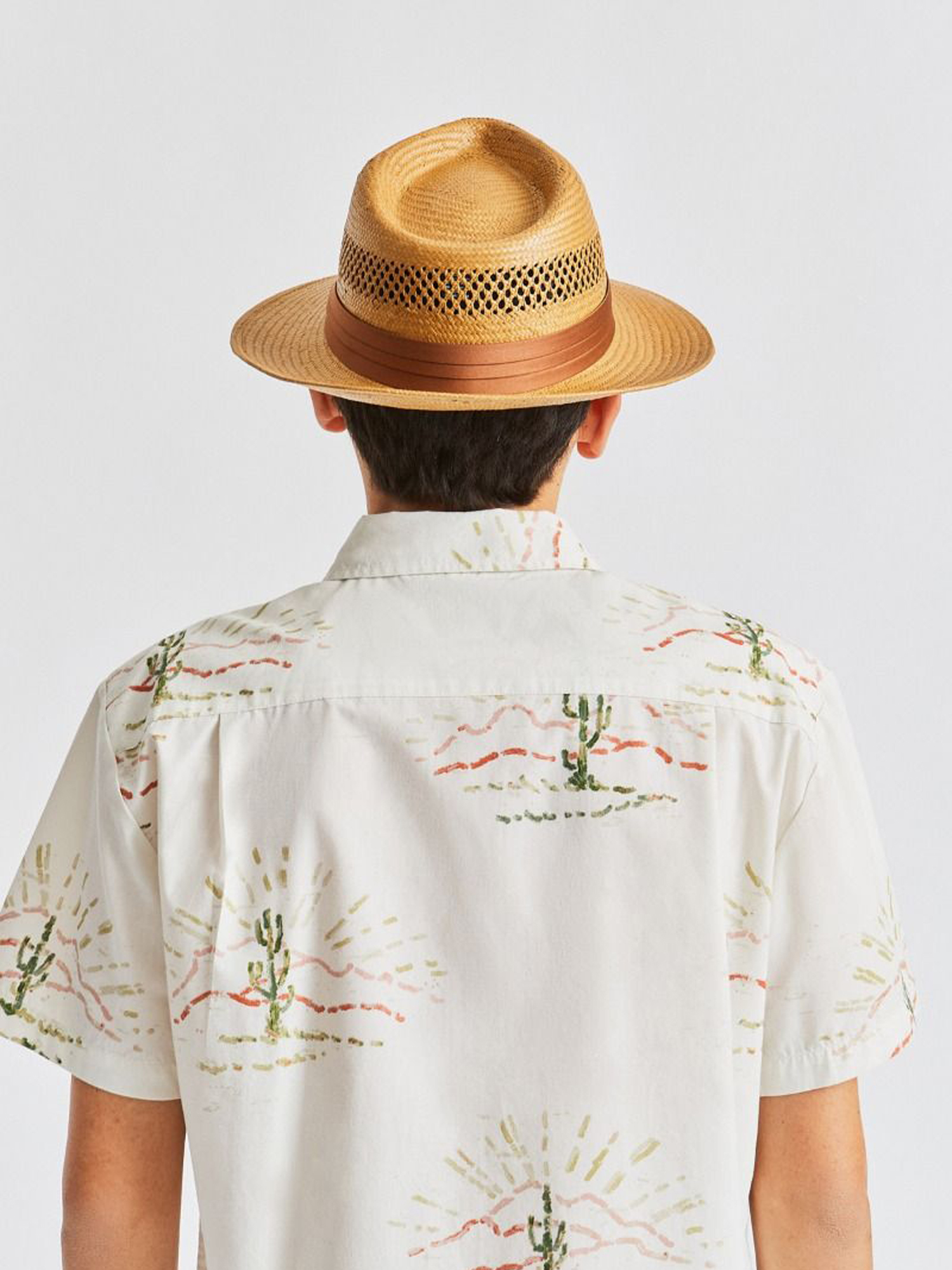 Kapelusz Brixton Goodman Straw Fedora (copper)