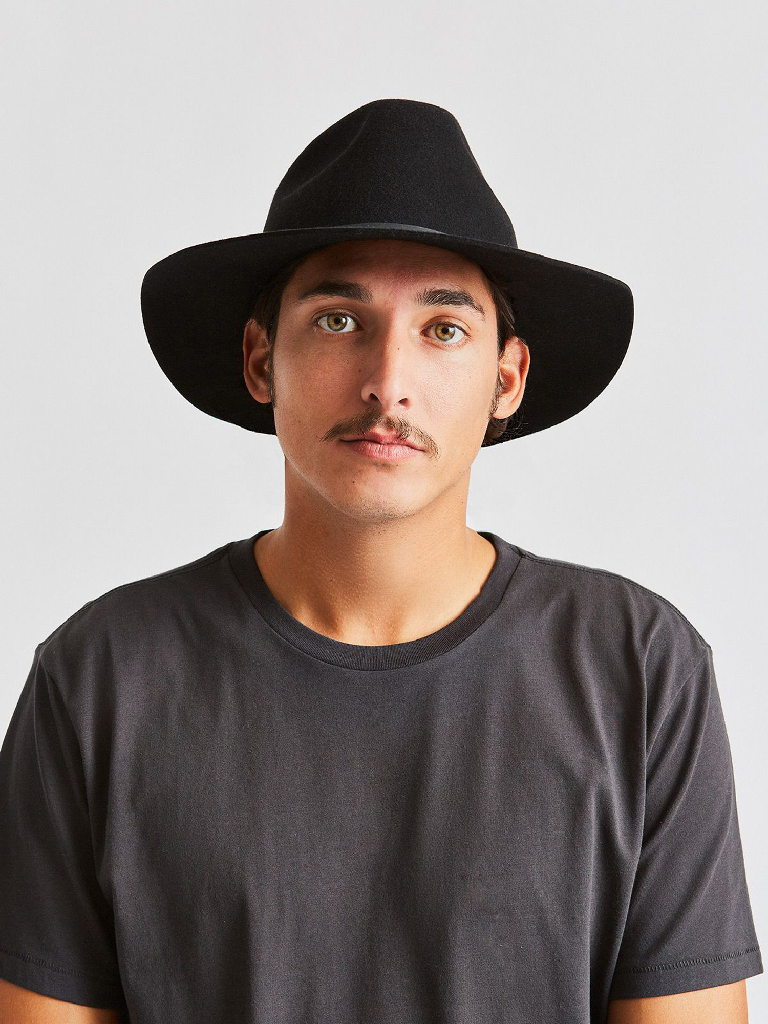 Kapelusz Brixton Wesley Cotton Fedora (black)