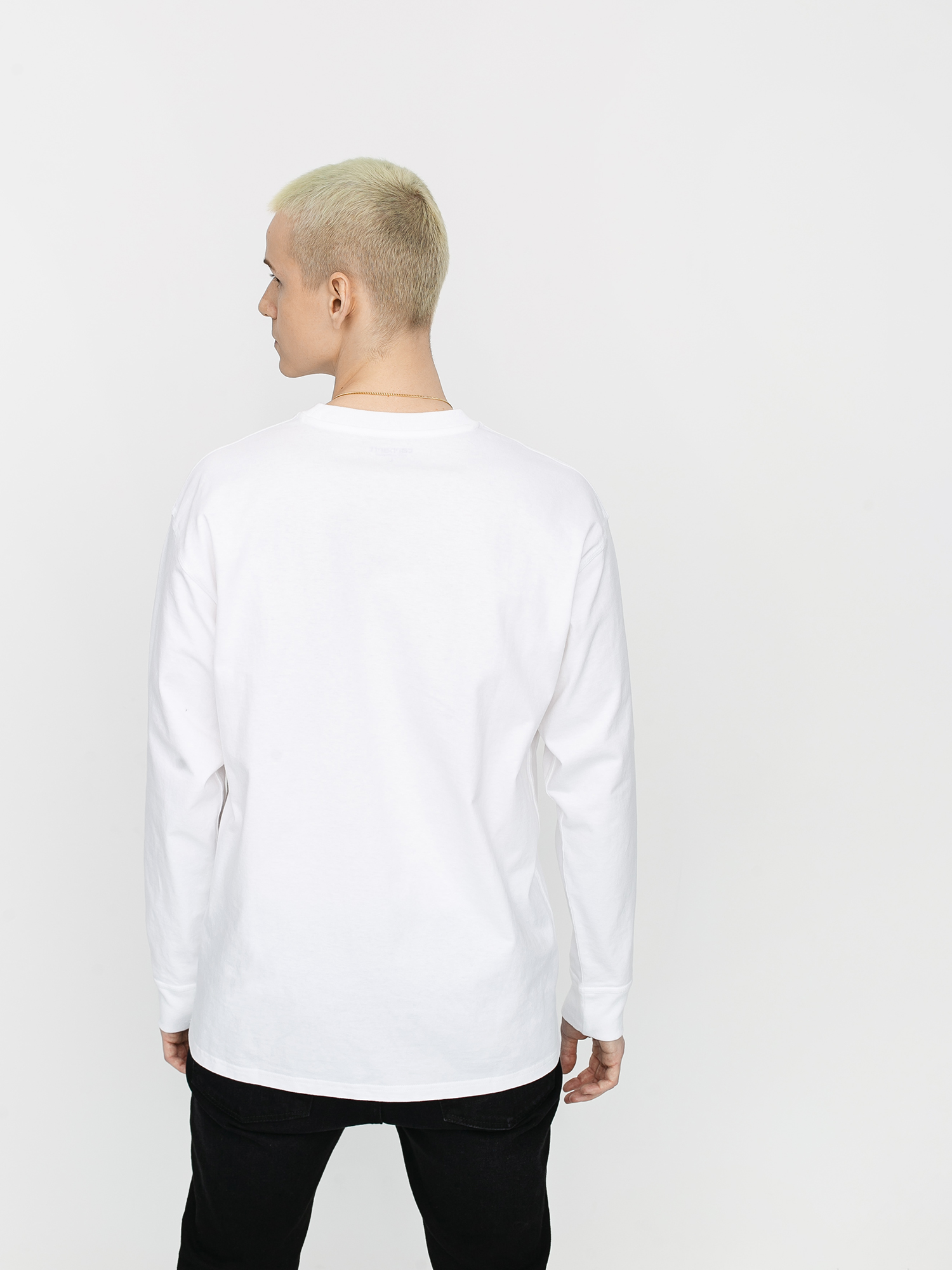 Longsleeve Carhartt WIP American Script (white)