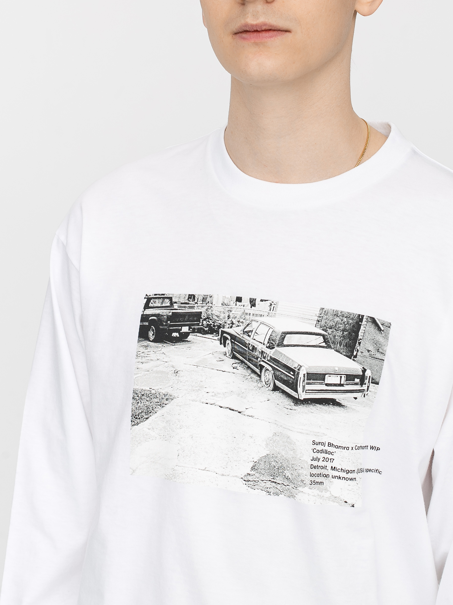 Longsleeve Carhartt WIP Suraj Bhamra Cadillac (white)