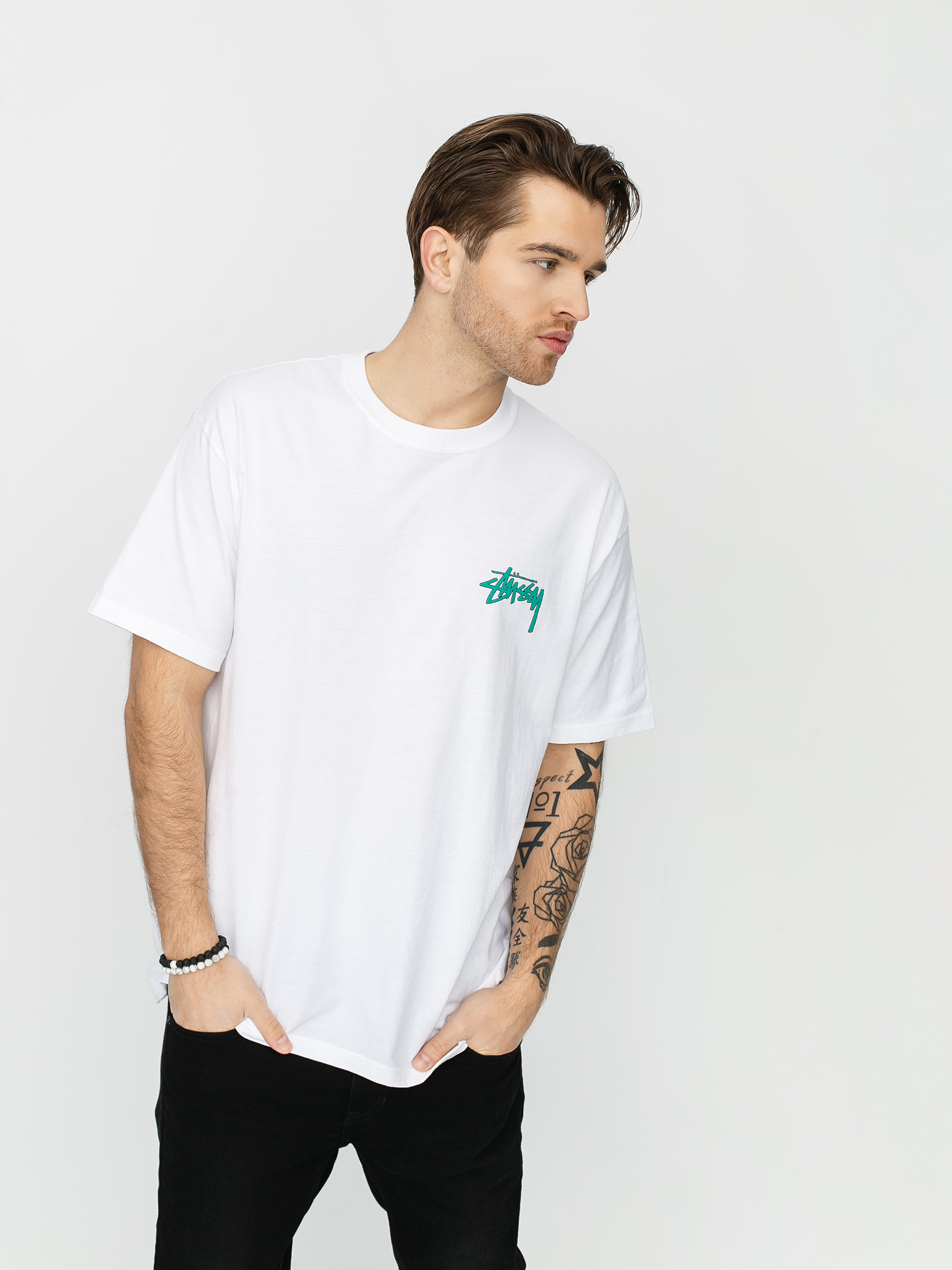 T-shirt Stussy Tribal Mask (white)