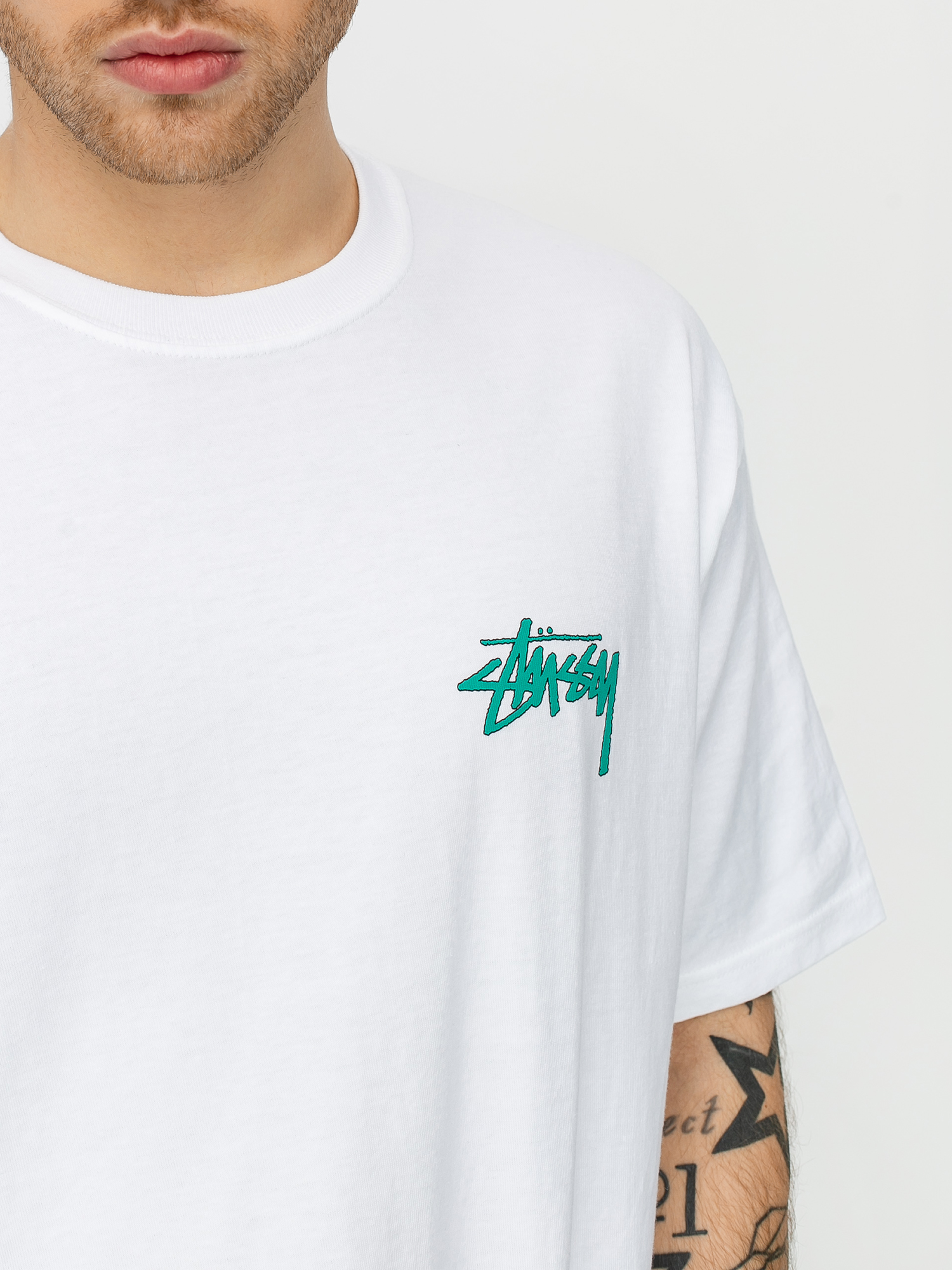T-shirt Stussy Tribal Mask (white)