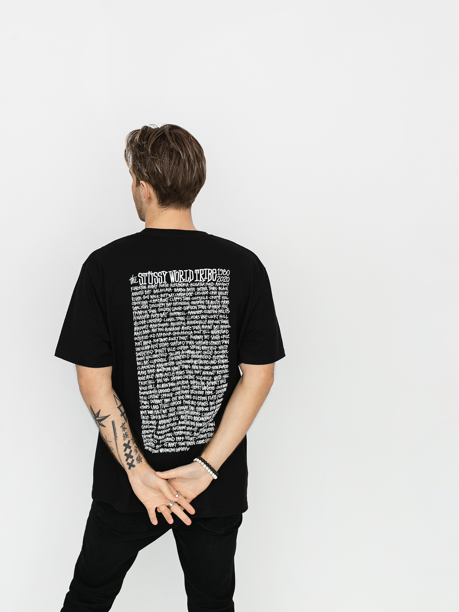 T-shirt Stussy Jamaica World Tribe (black)