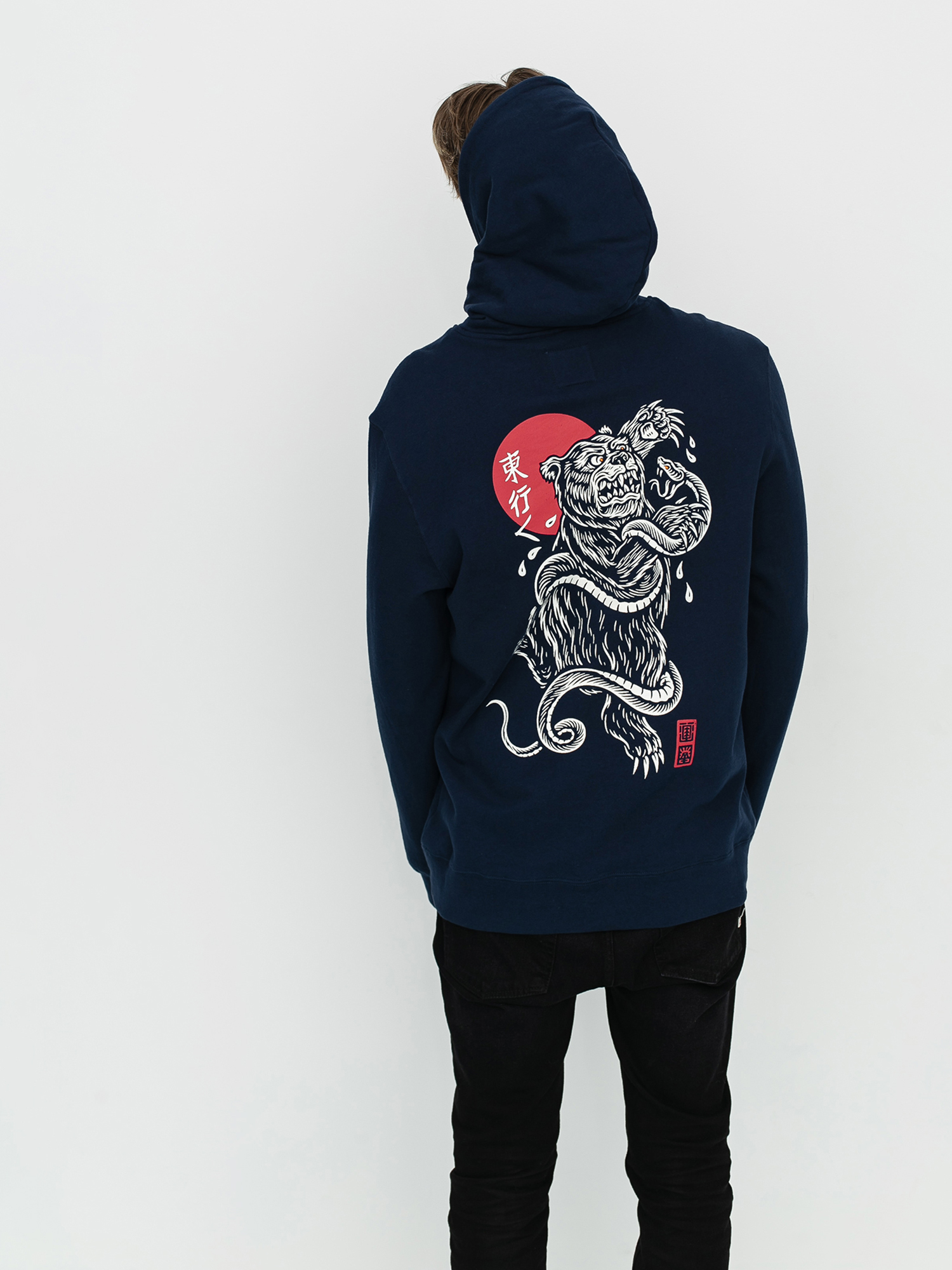 Bluza z kapturem Element Tradition Poh HD (indigo)