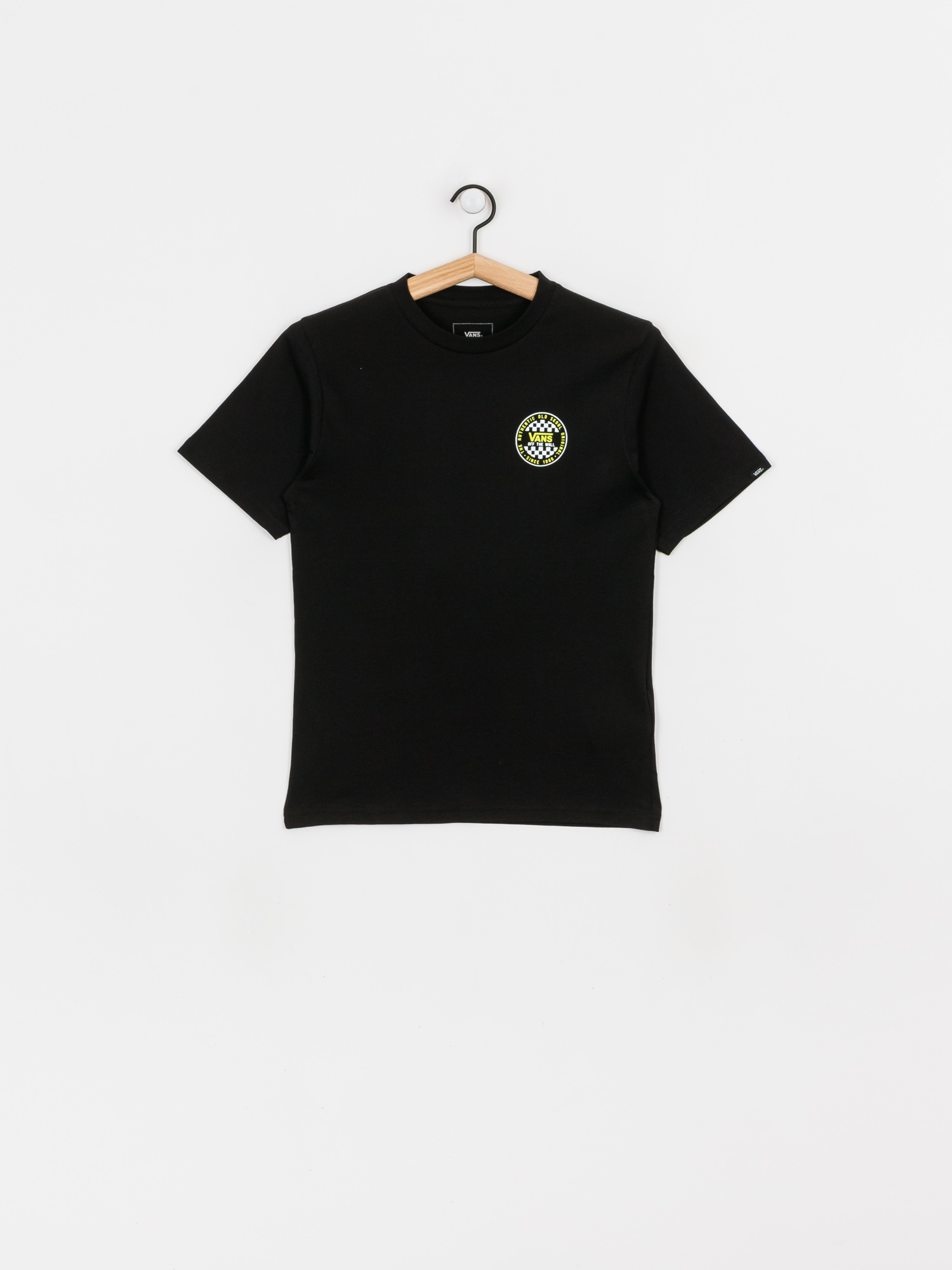 T-shirt Vans Checker OG (black/sulphur spring)