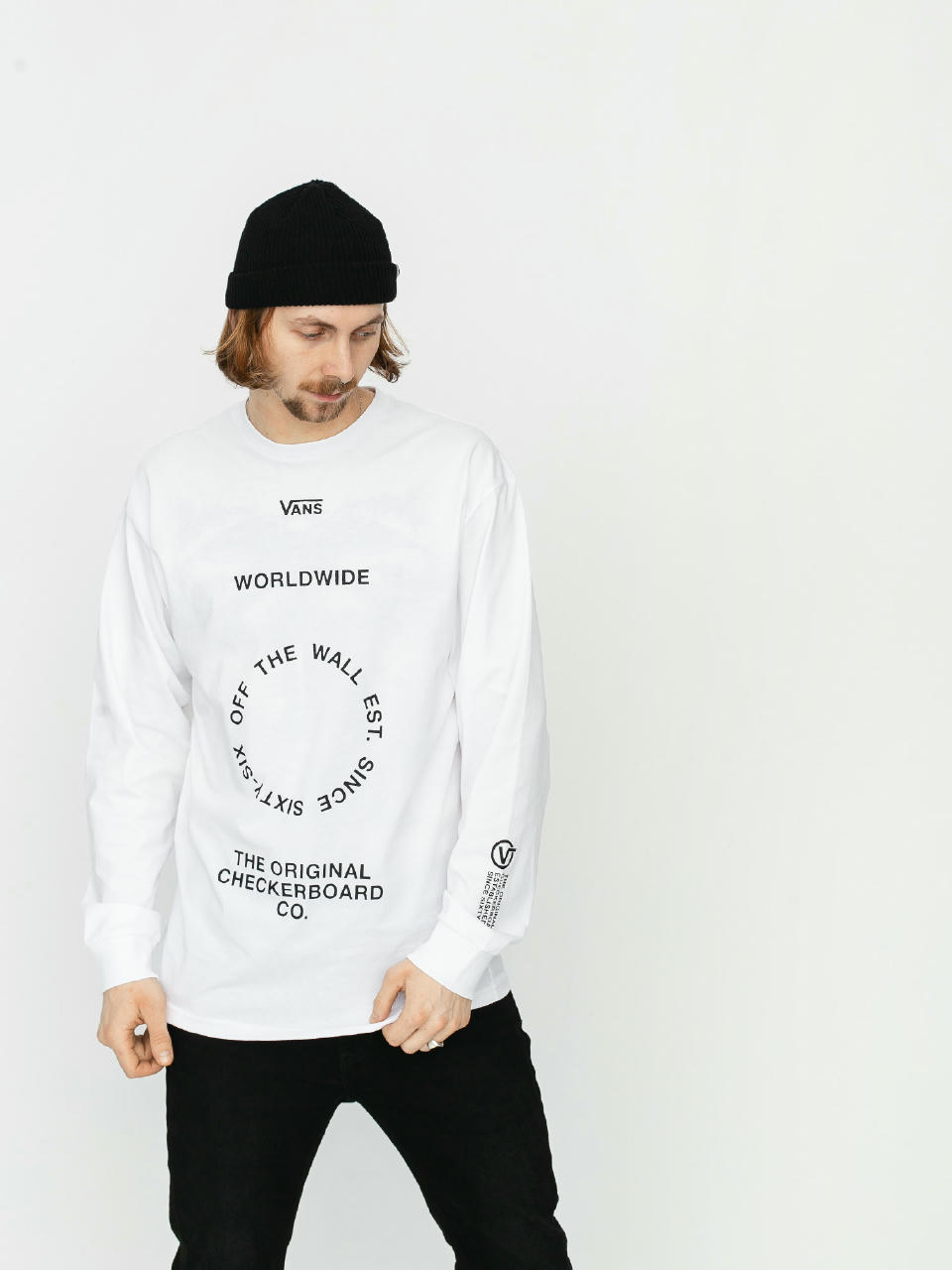 Longsleeve Vans Distortion (white)