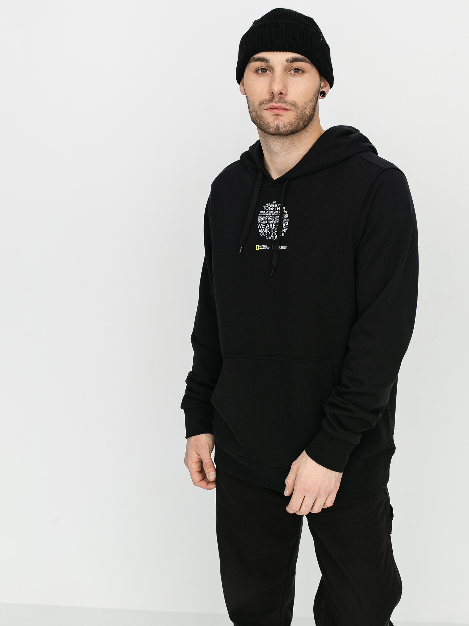 Bluza z kapturem Element Roots Fleece HD (flint black)