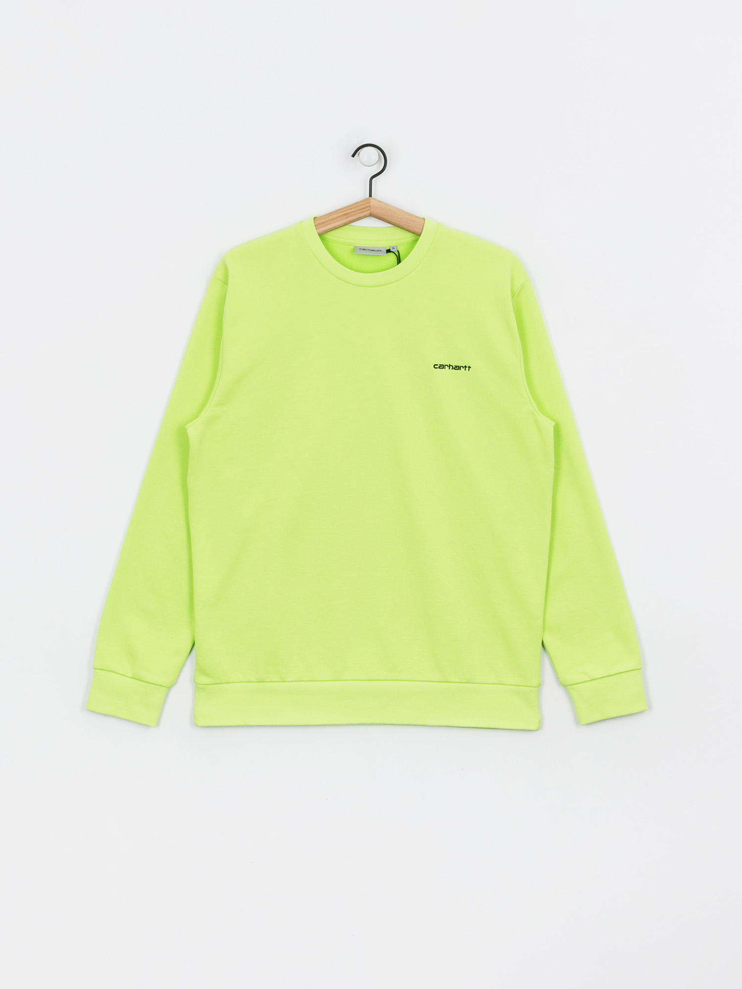 Bluza Carhartt WIP Script Embroidery (lime/black)