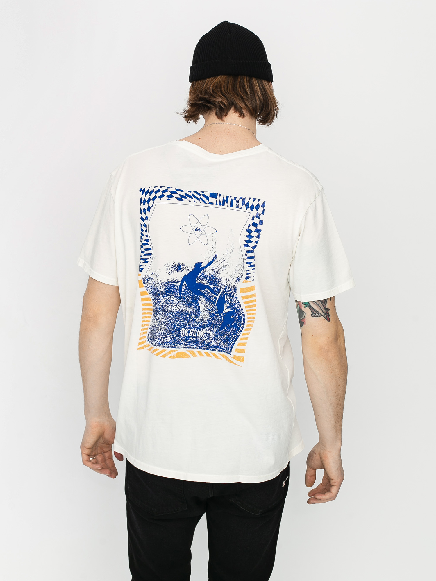 T-shirt Quiksilver Into Waves (snow white)