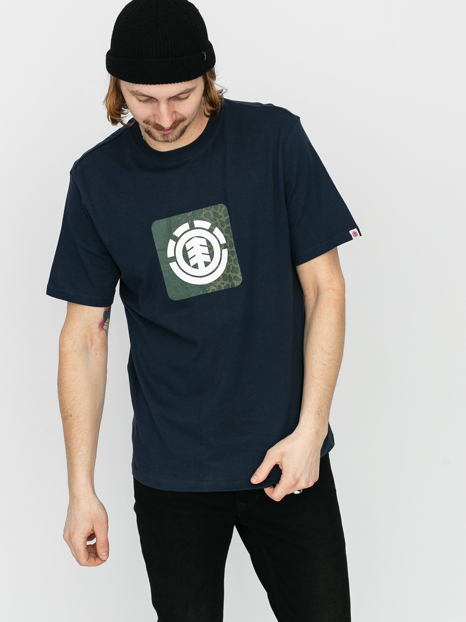 T-shirt Element Leopard Block Icon (eclipse navy)