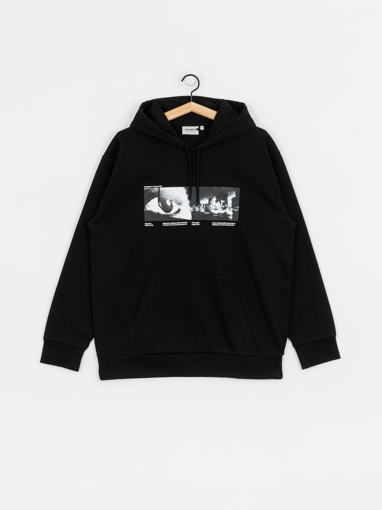 Bluza z kapturem Carhartt WIP Suraj Bhamra Crossroads HD (black)