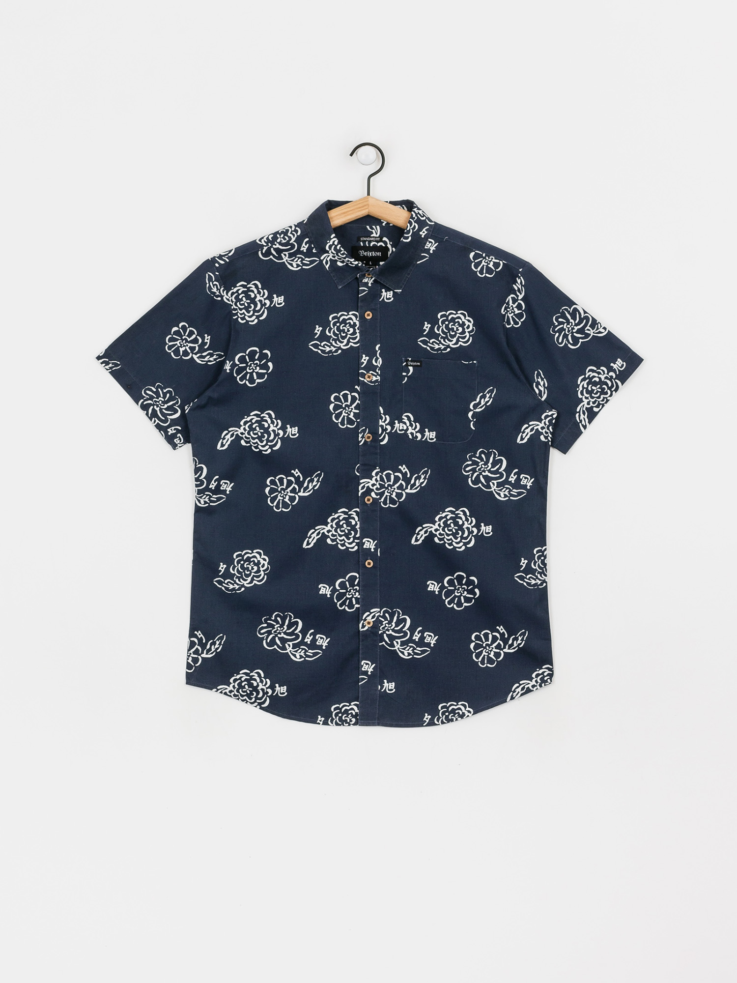 Koszula Brixton Charter Print Wvn (navy/off white)