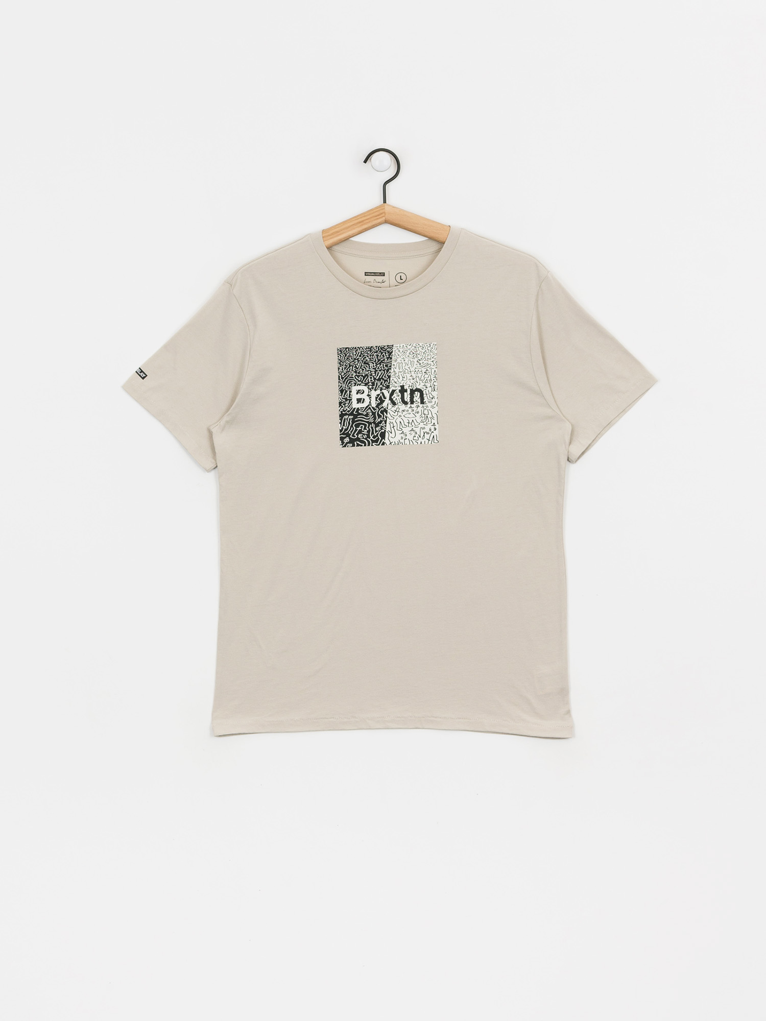 T-shirt Brixton Crowd Art (stone)