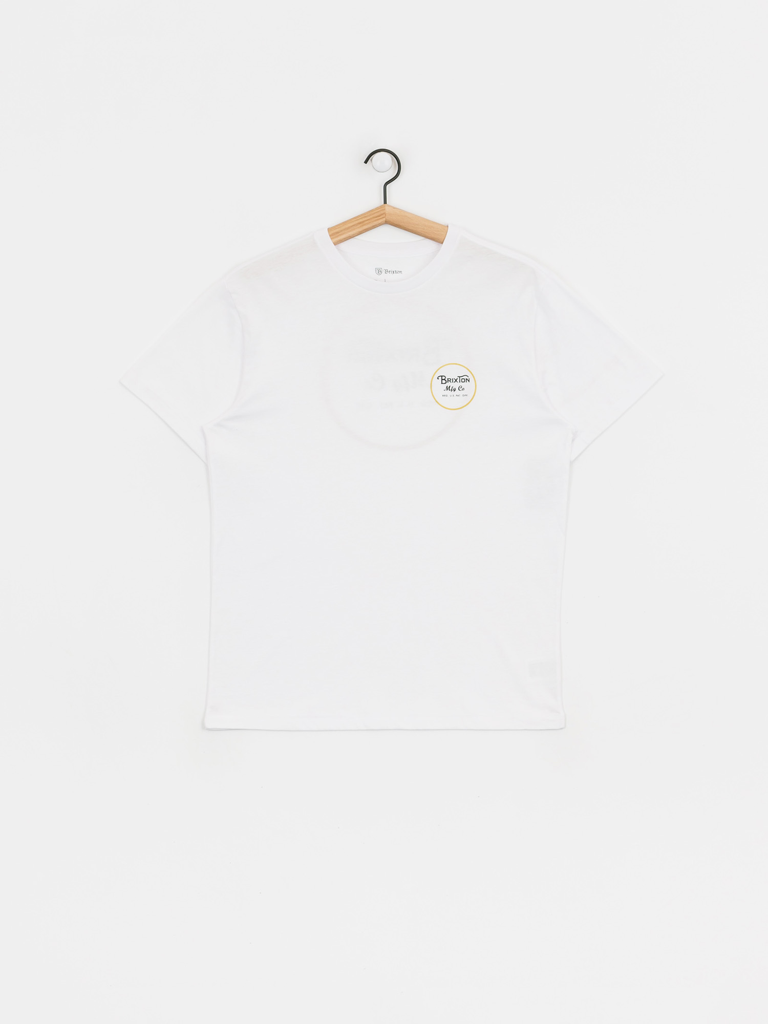 T-shirt Brixton Wheeler II Prem (white/sunset yellow)
