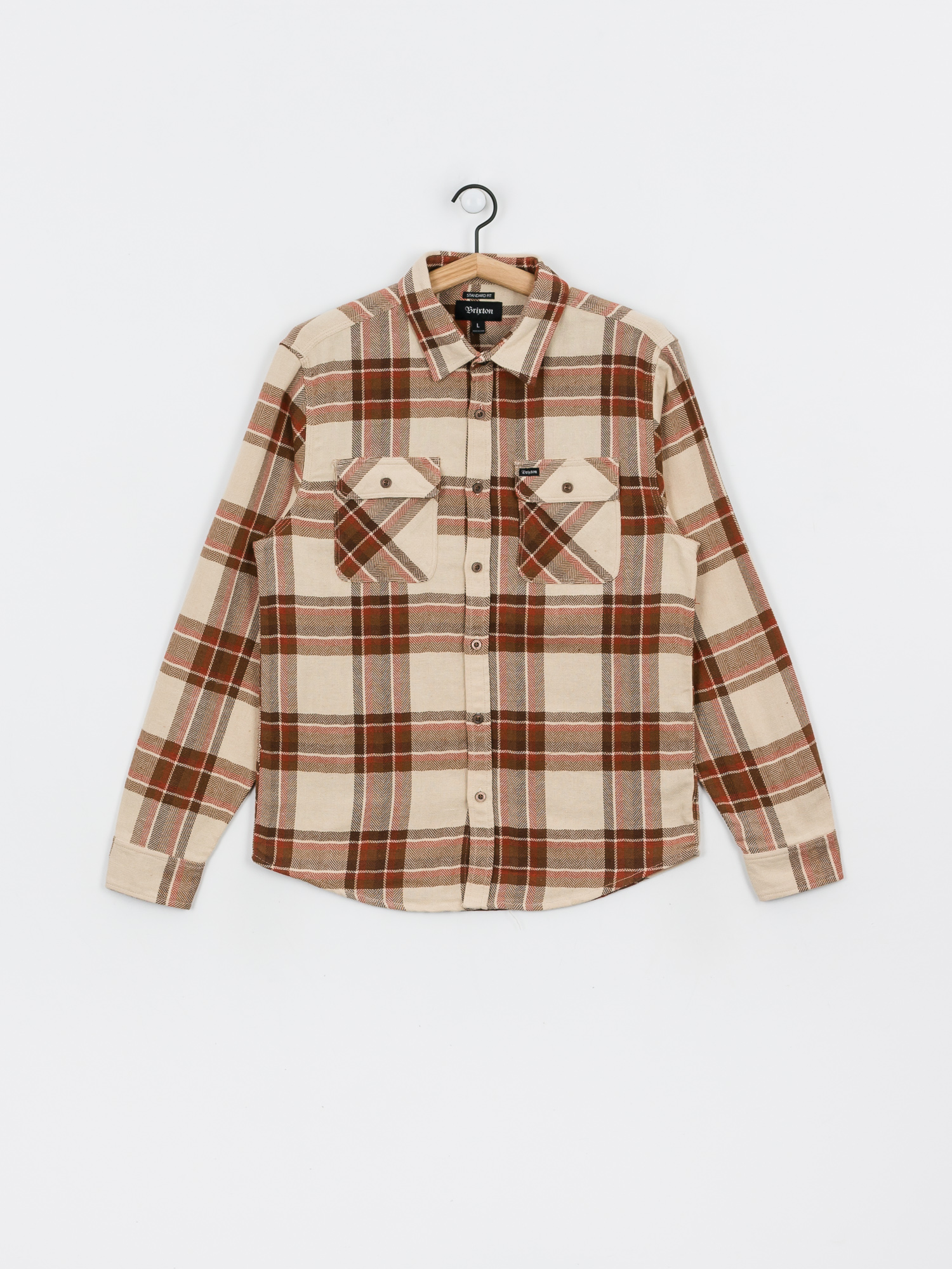 Koszula Brixton Bowery Flannel (dove)