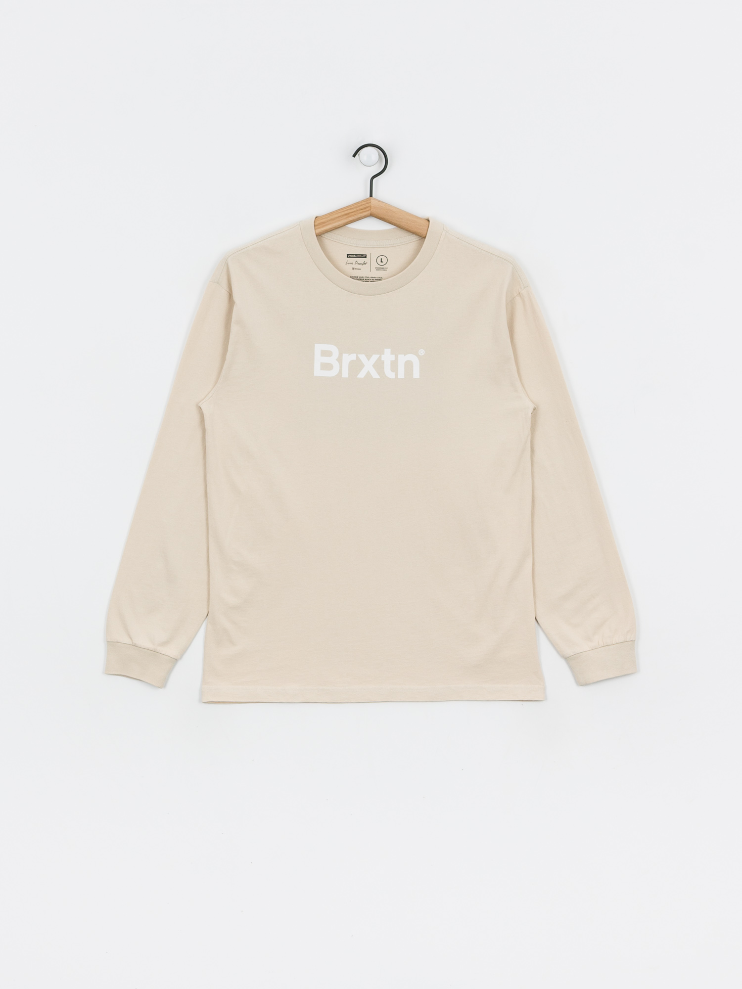 Longsleeve Brixton Crowd II (stone)