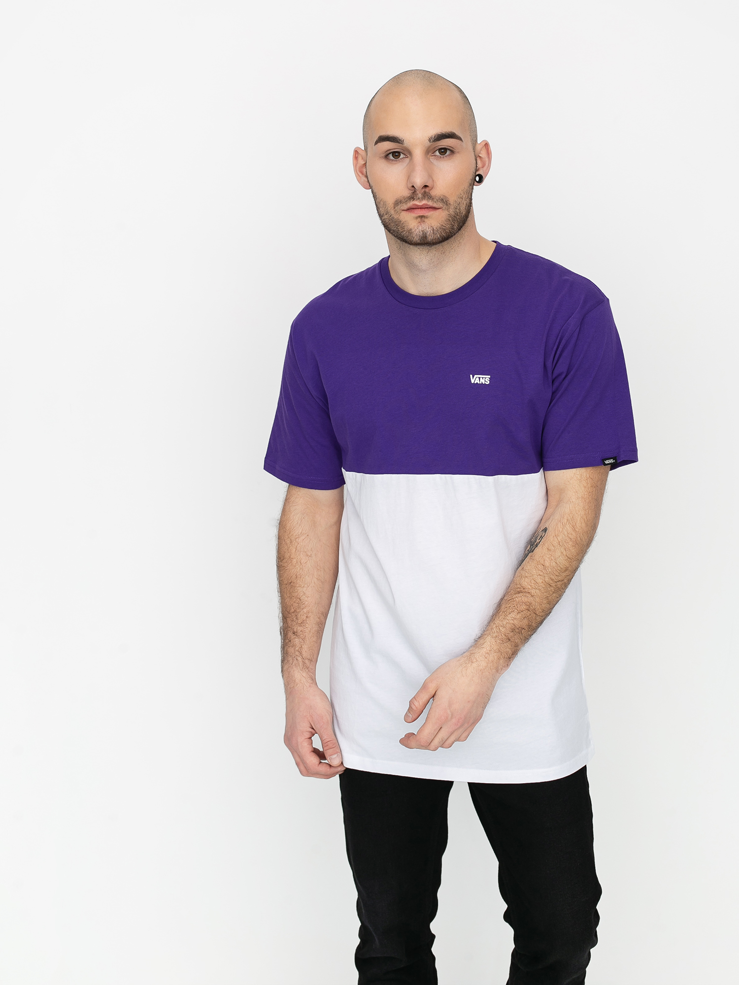 T-shirt Vans Colorblock (white/heliotrope)