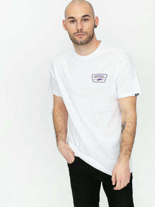 T-shirt Vans Full Patch Back (white/heliotrope)