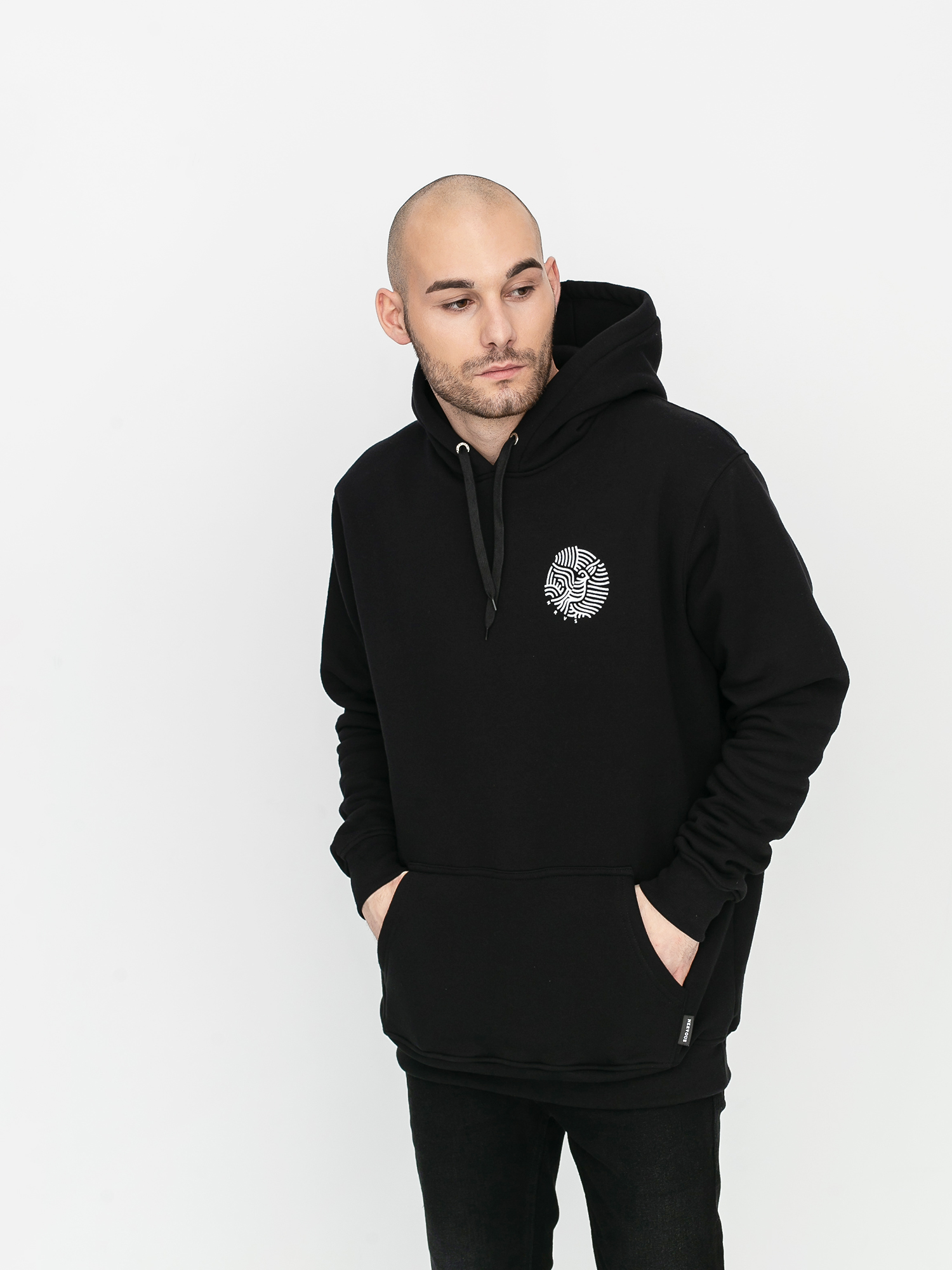 Bluza z kapturem Nervous Ribbons HD (black)