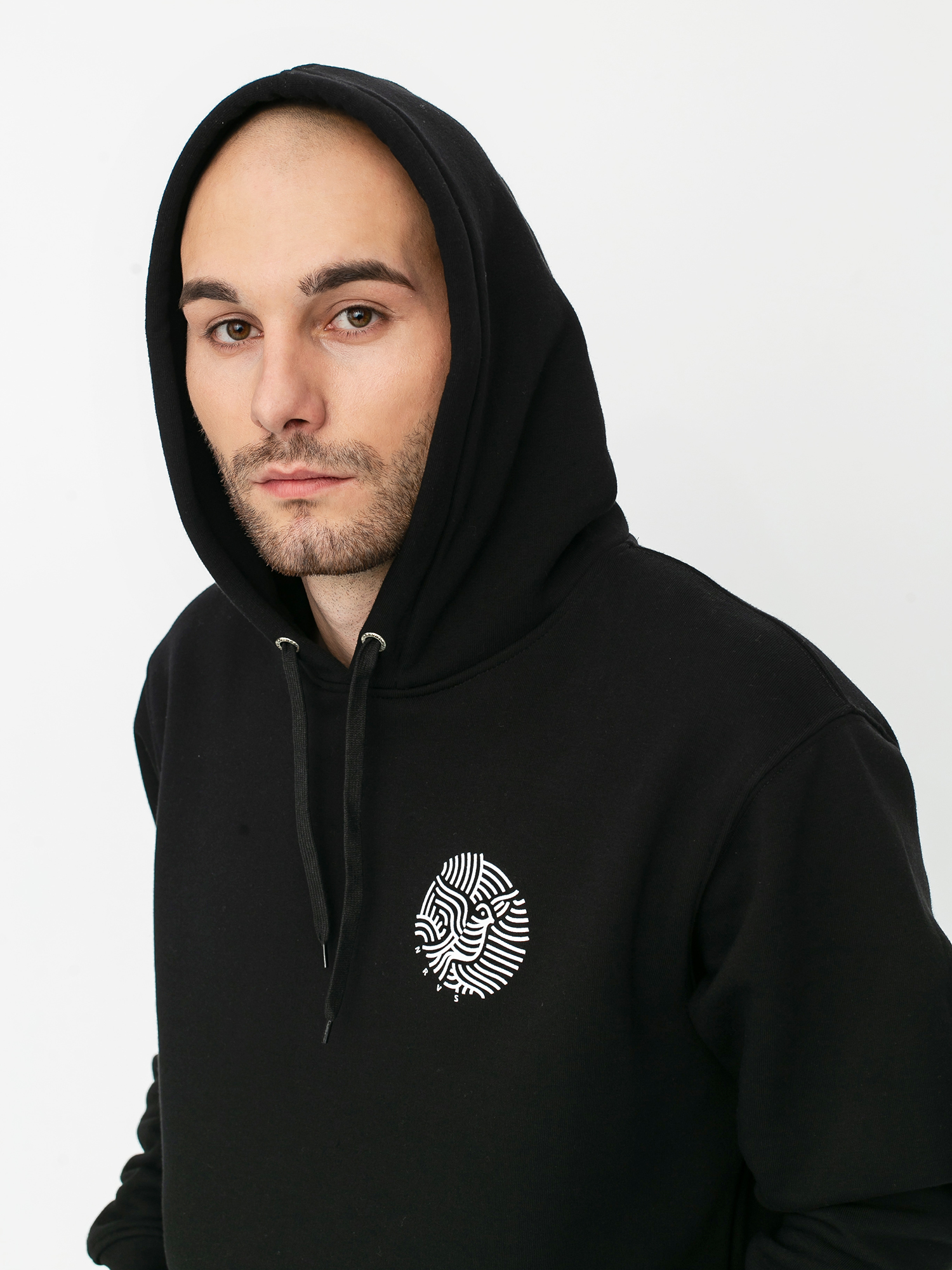 Bluza z kapturem Nervous Ribbons HD (black)