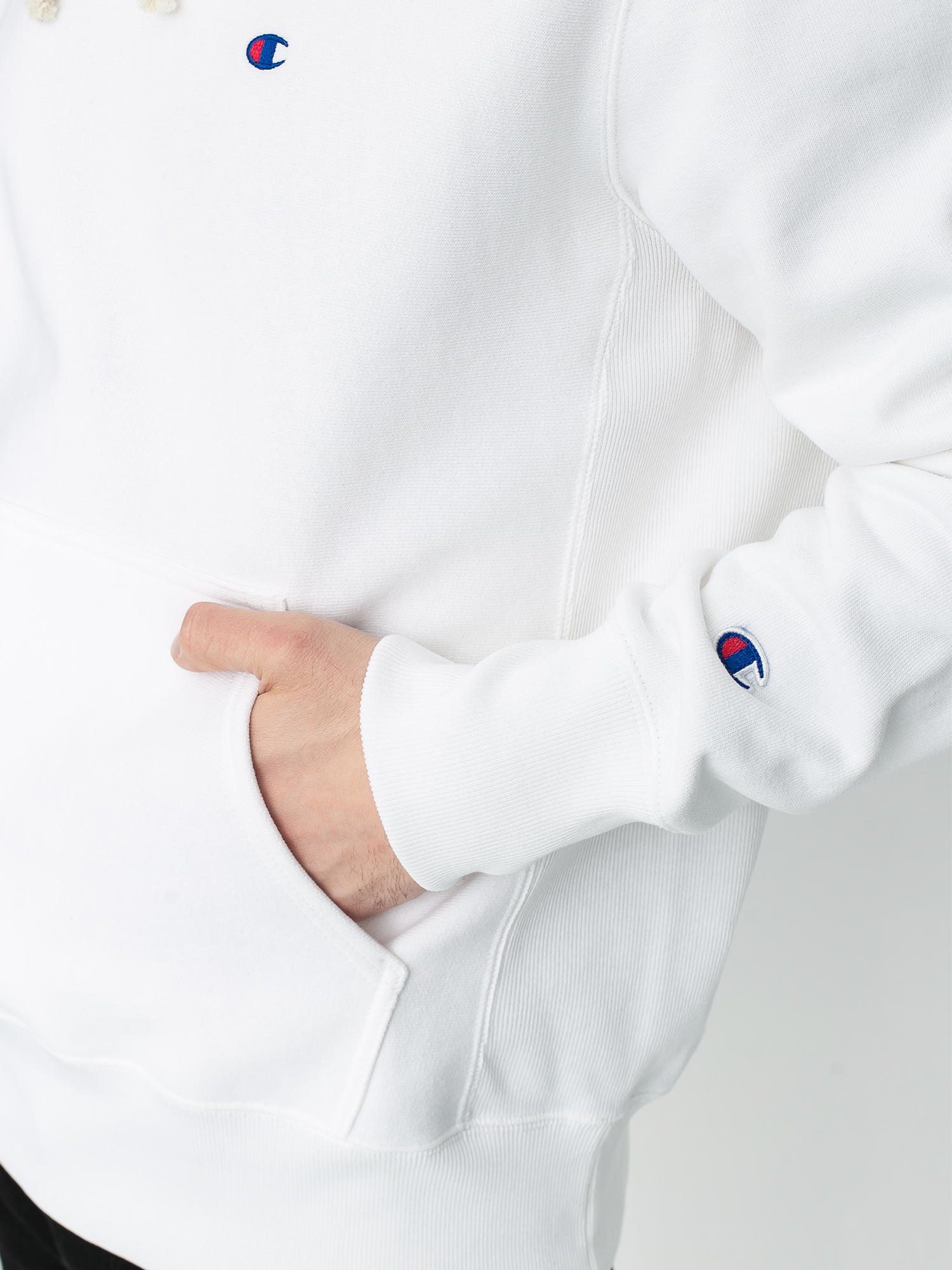 Bluza z kapturem Champion Premium  Sweatshirt HD 214675 (wht)