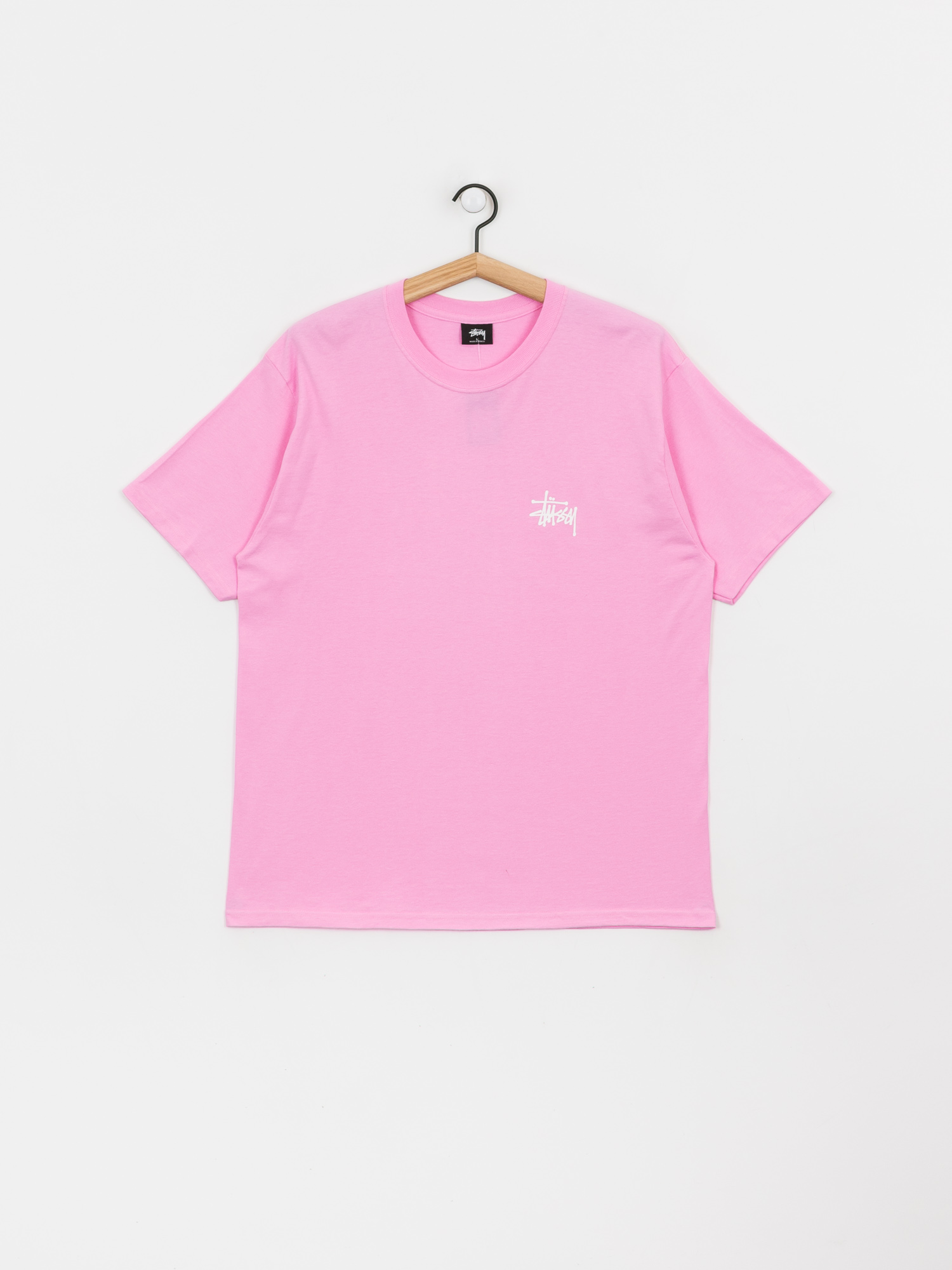 T-shirt Stussy Basic Stussy (pink)
