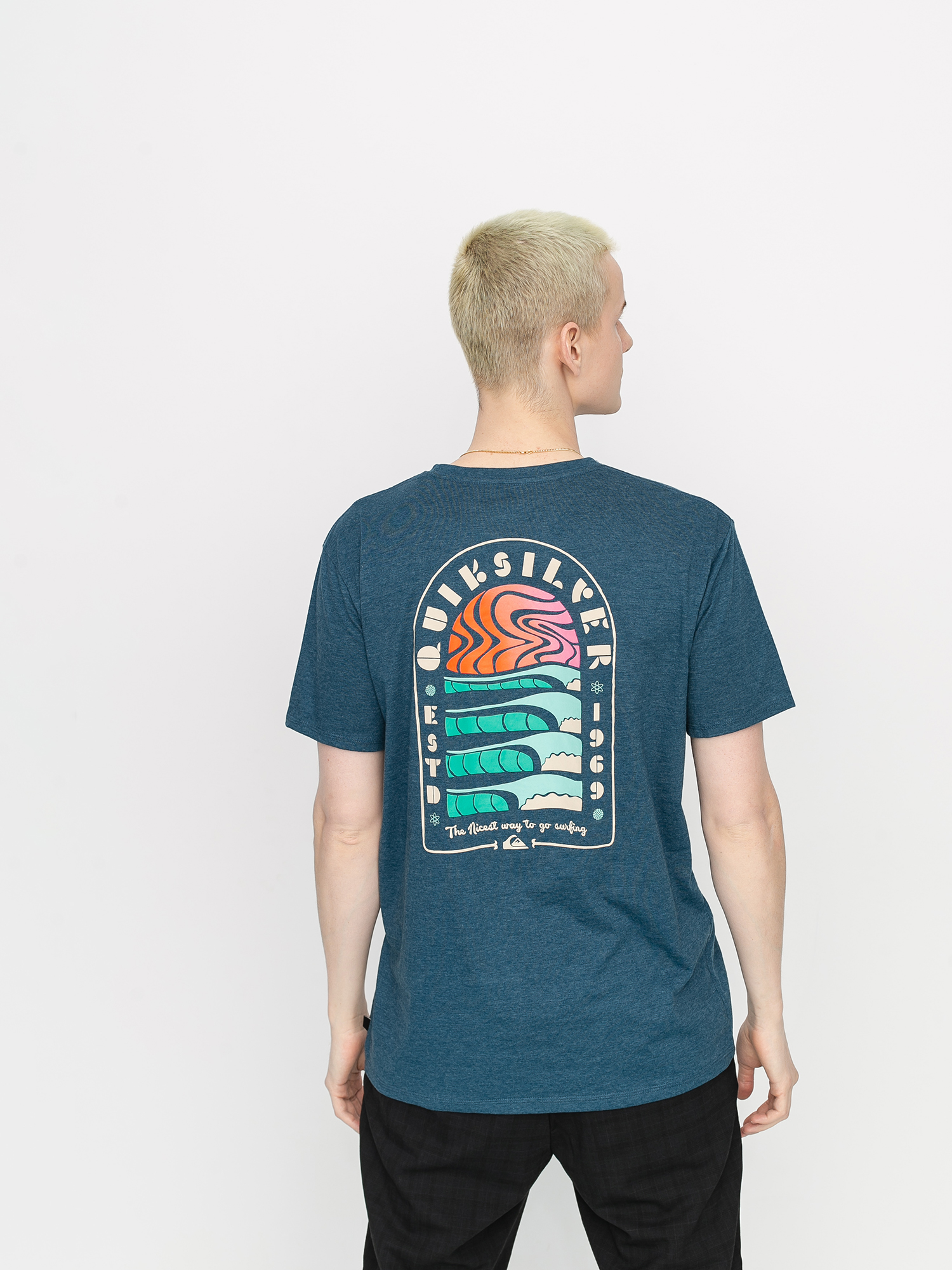 T-shirt Quiksilver Magic Tide (majolica blue heather)