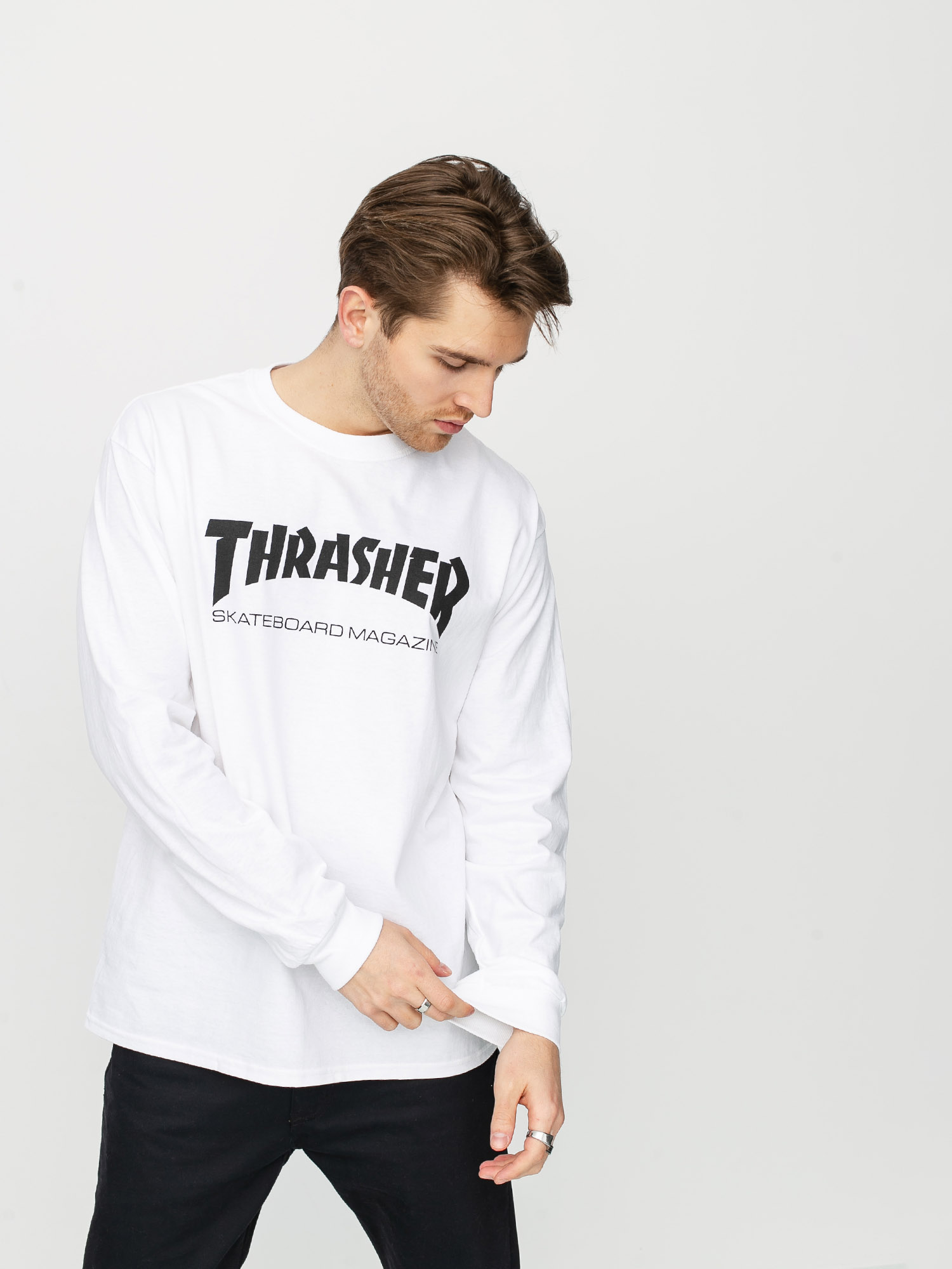 Longsleeve Thrasher Skate Mag (white)