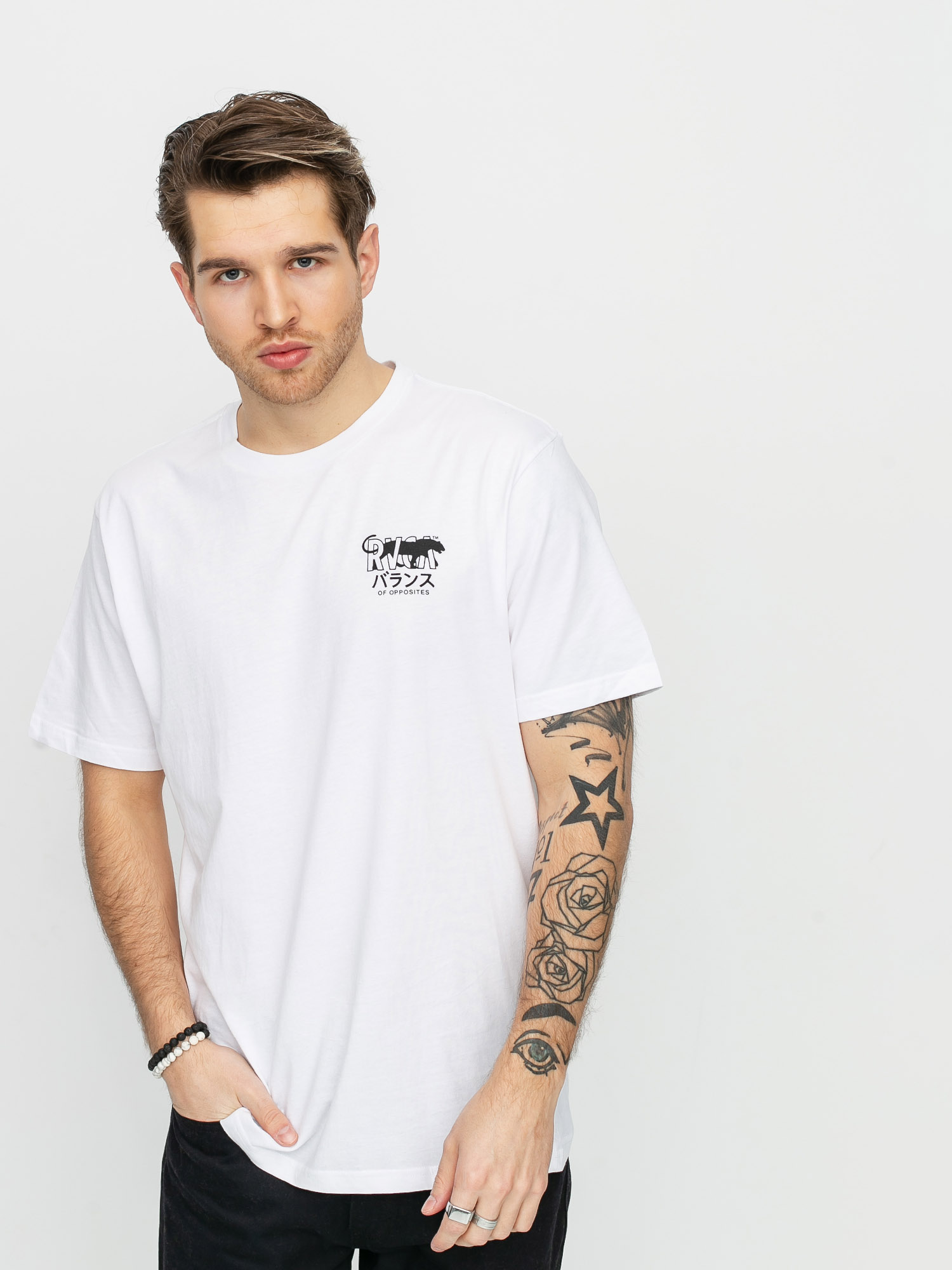 T-shirt RVCA Cat Corp (white)