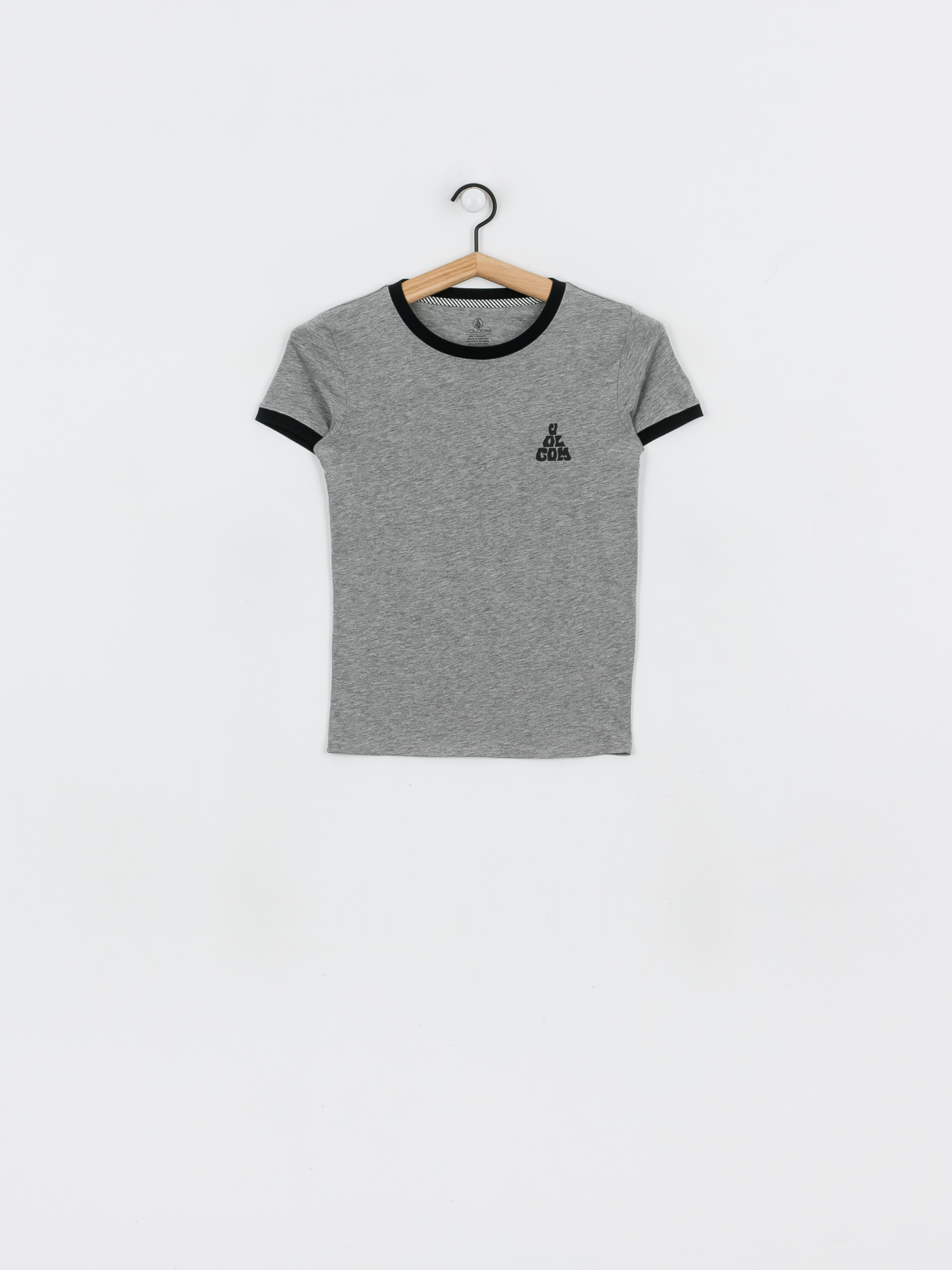 T-shirt Volcom Go Faster Ringer Wmn (heather grey)