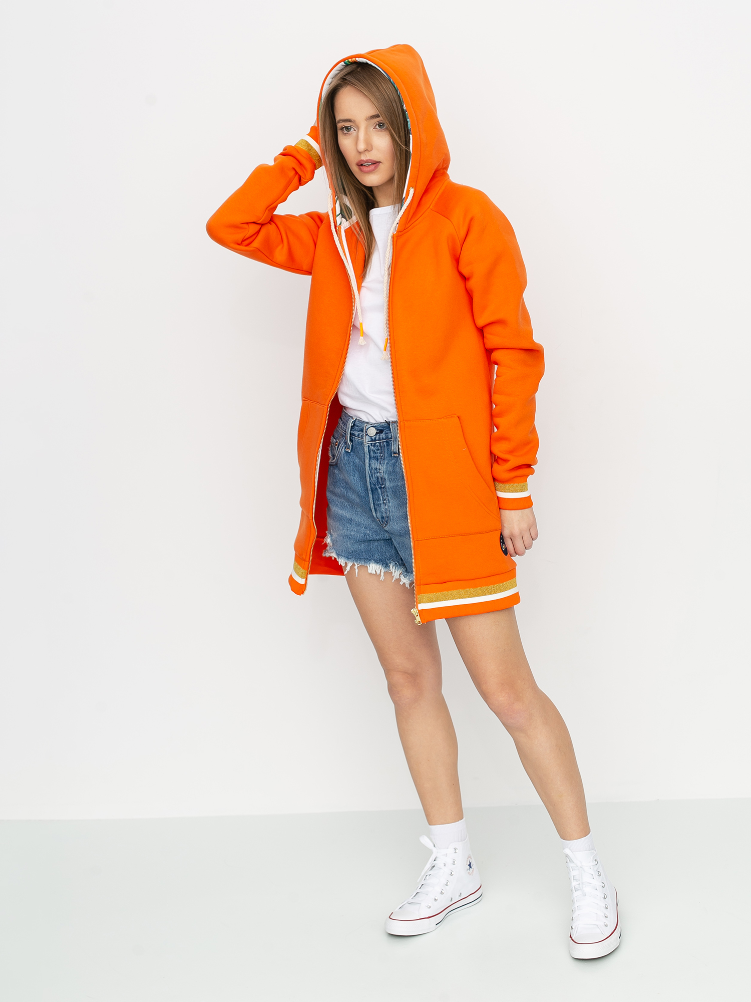 Bluza z kapturem Femi Stories Naria ZHD Wmn (org)