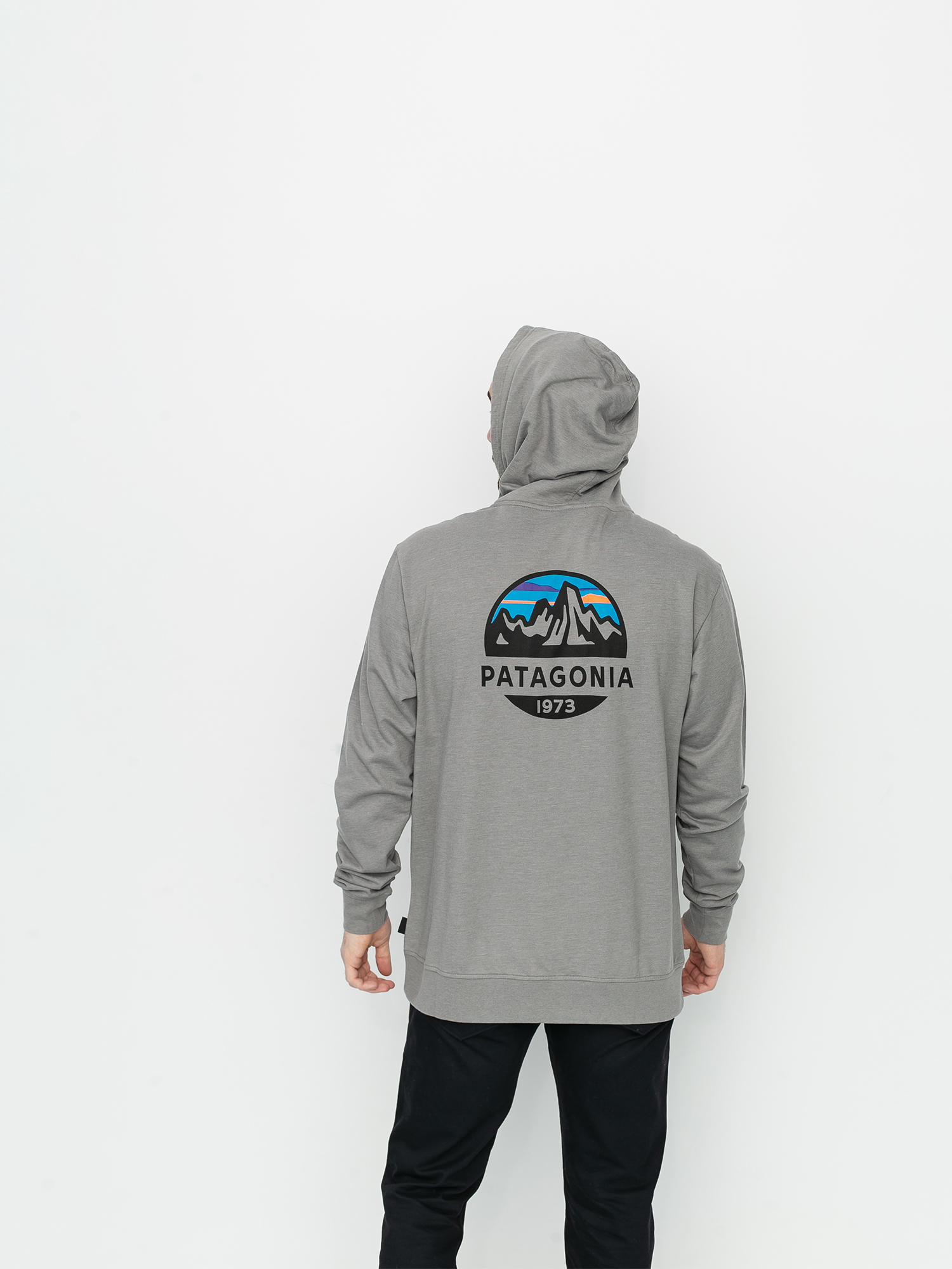 Bluza z kapturem Patagonia Fitz Roy Scope Lightweight ZHD (feather grey)
