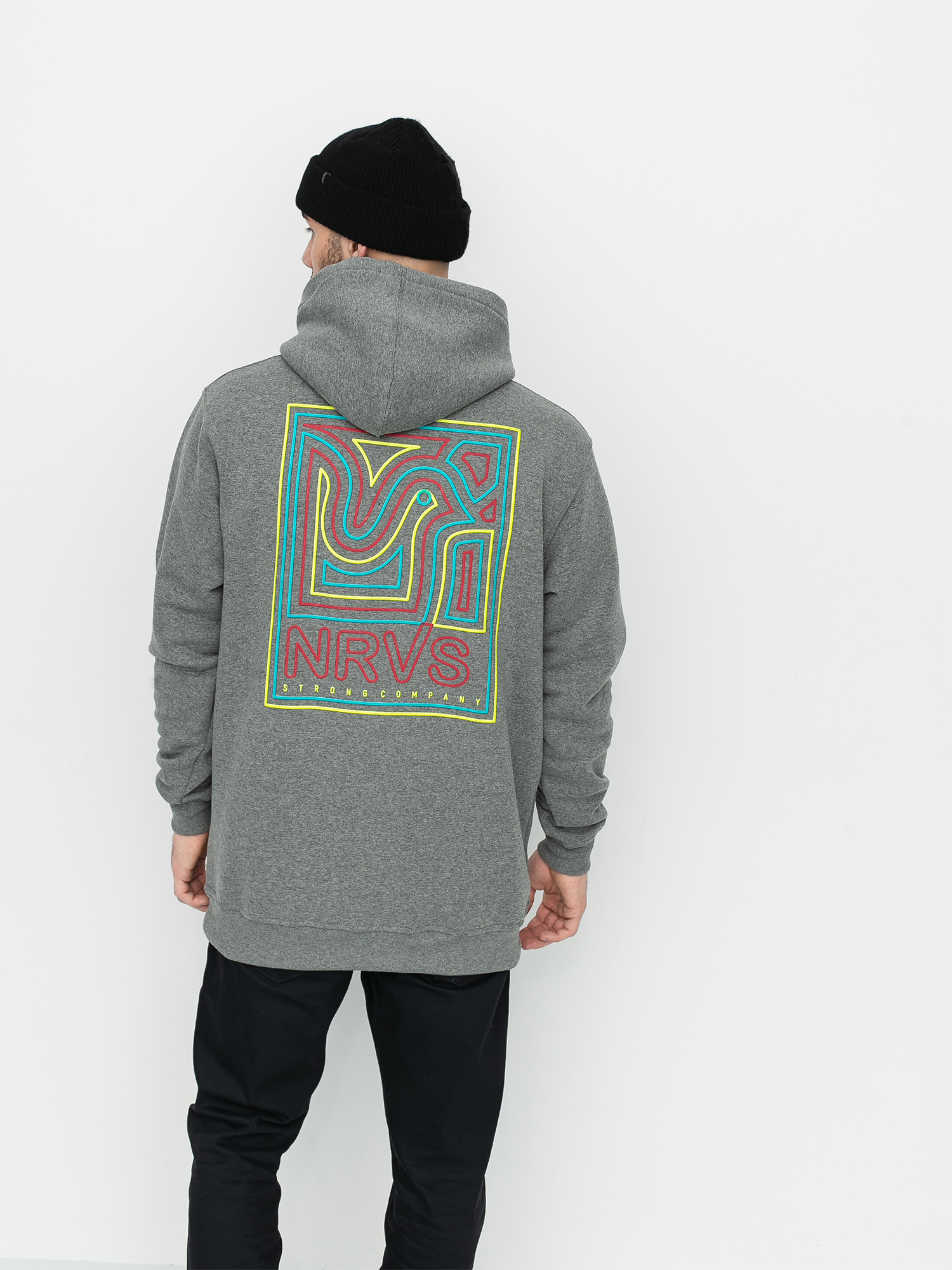 Bluza z kapturem Nervous Poster HD (grey)