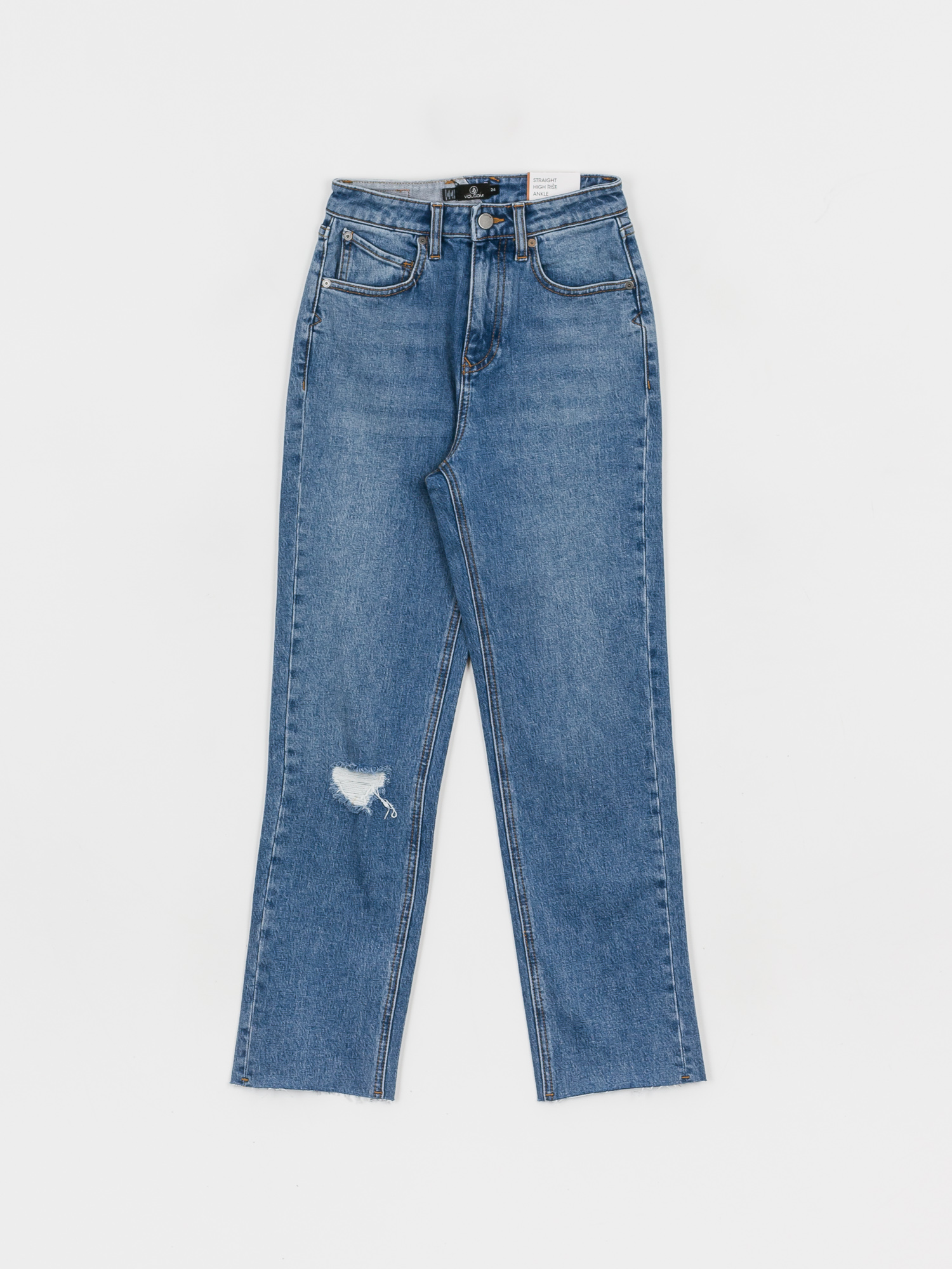 Spodnie Volcom Stoned Straight Wmn (standard issue blue)