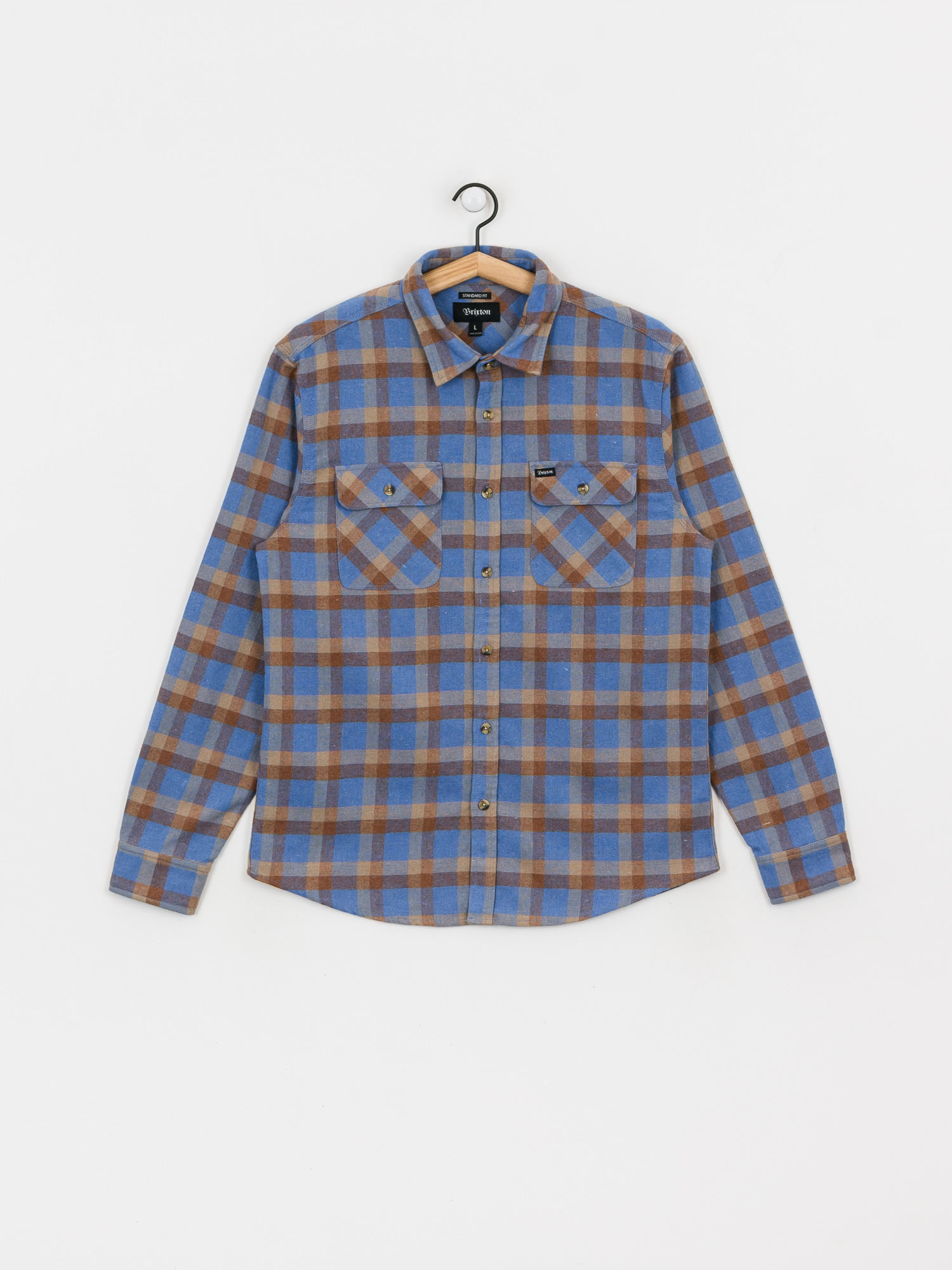 Koszula Brixton Bowery Flannel (river blue)